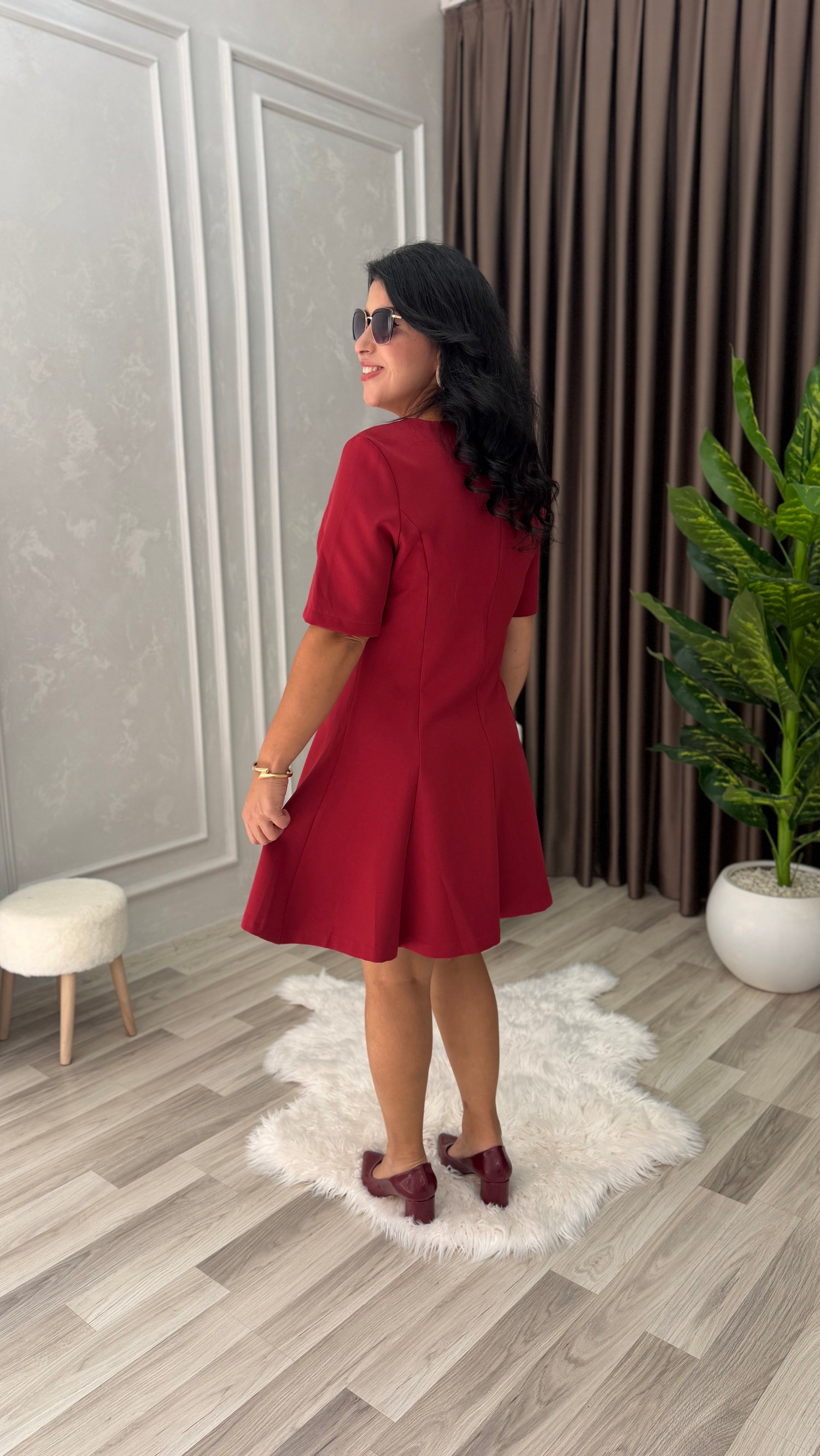 BELLA COMFORT ELBİSE BORDO