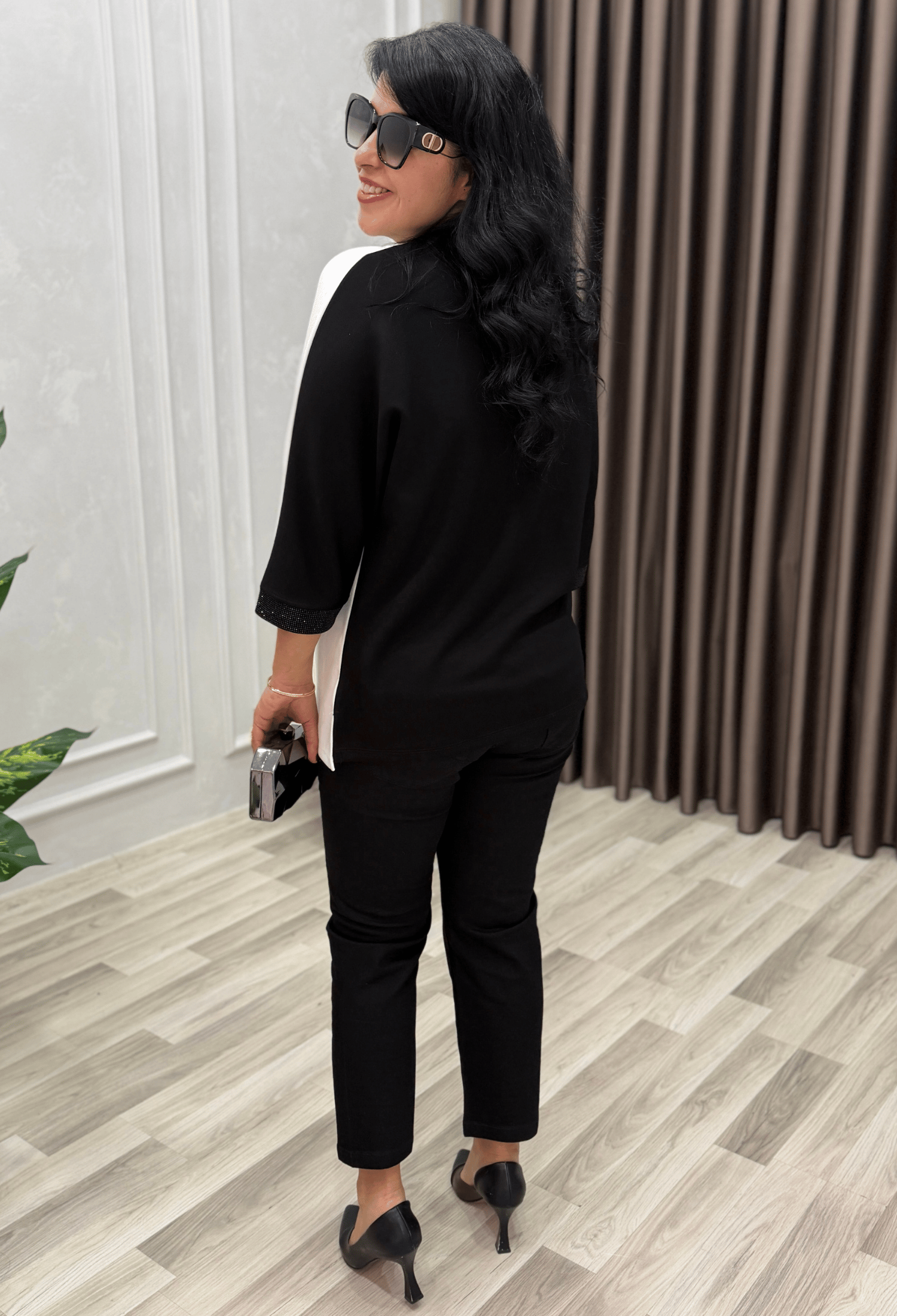 Daily Luxe Sweat Siyah Beyaz