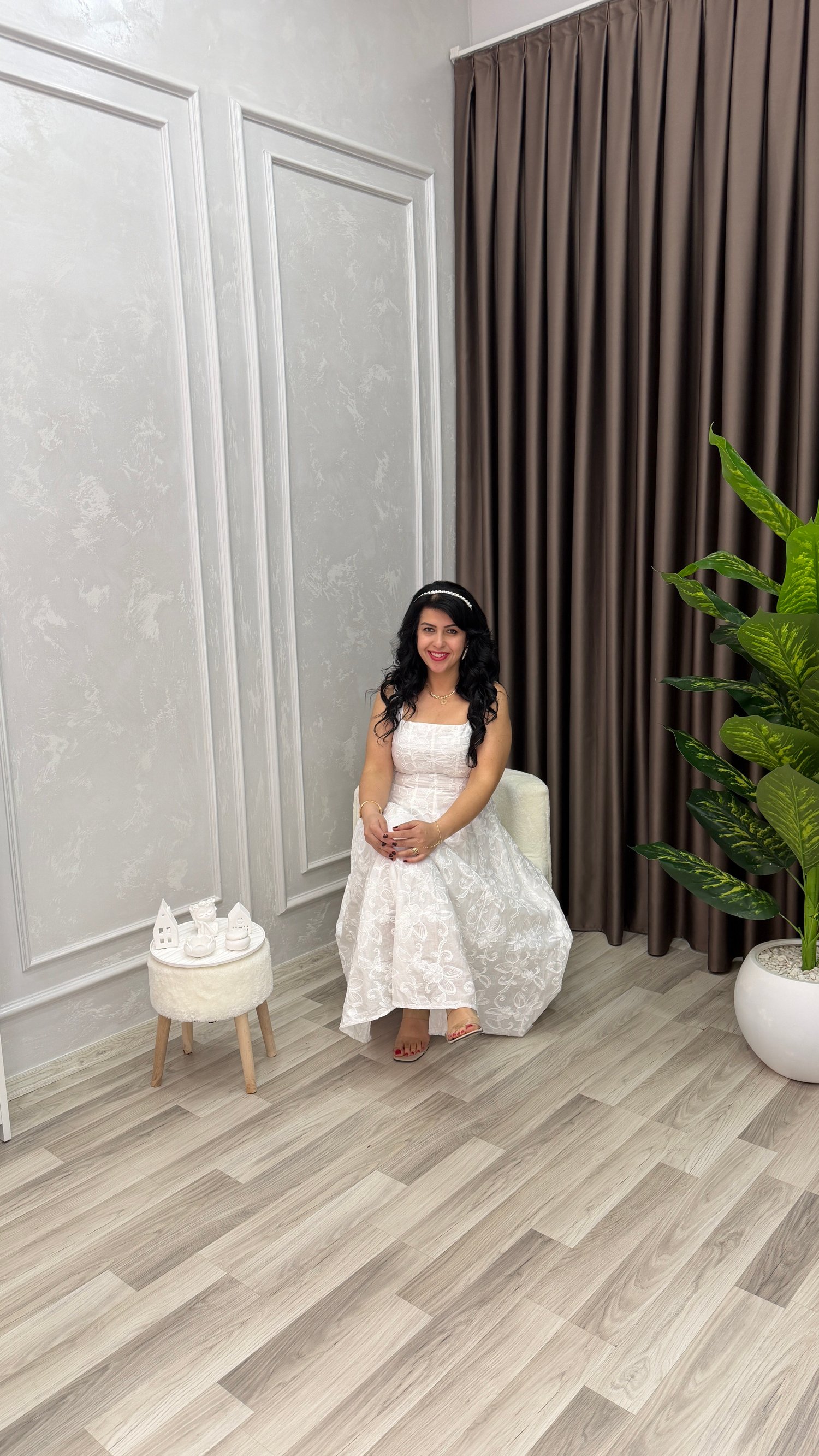 ELEGANCE COMFORT ELBİSE BEYAZ