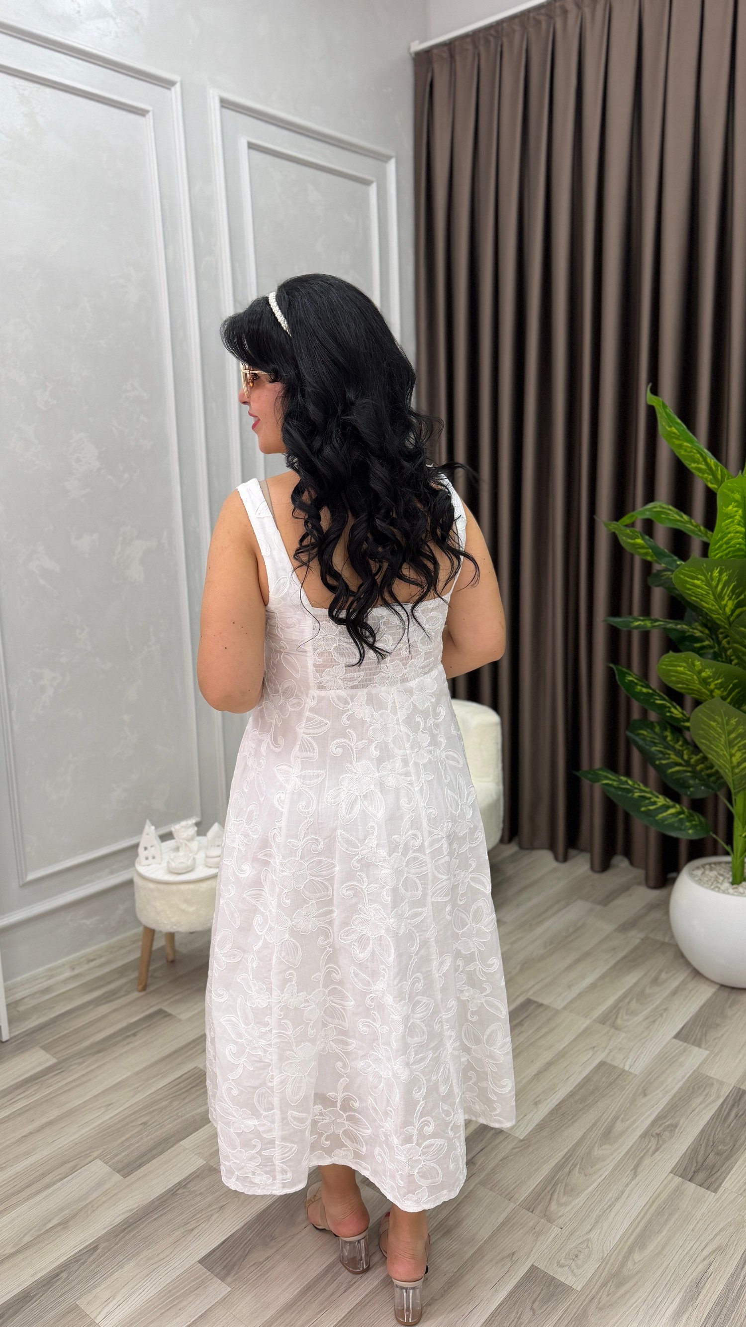 ELEGANCE COMFORT ELBİSE BEYAZ