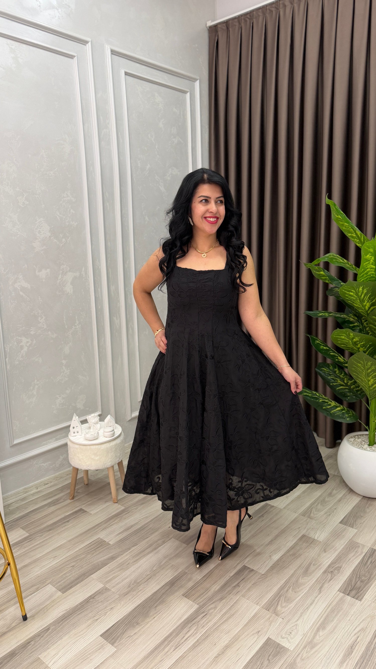 ELEGANCE COMFORT ELBİSE SİYAH