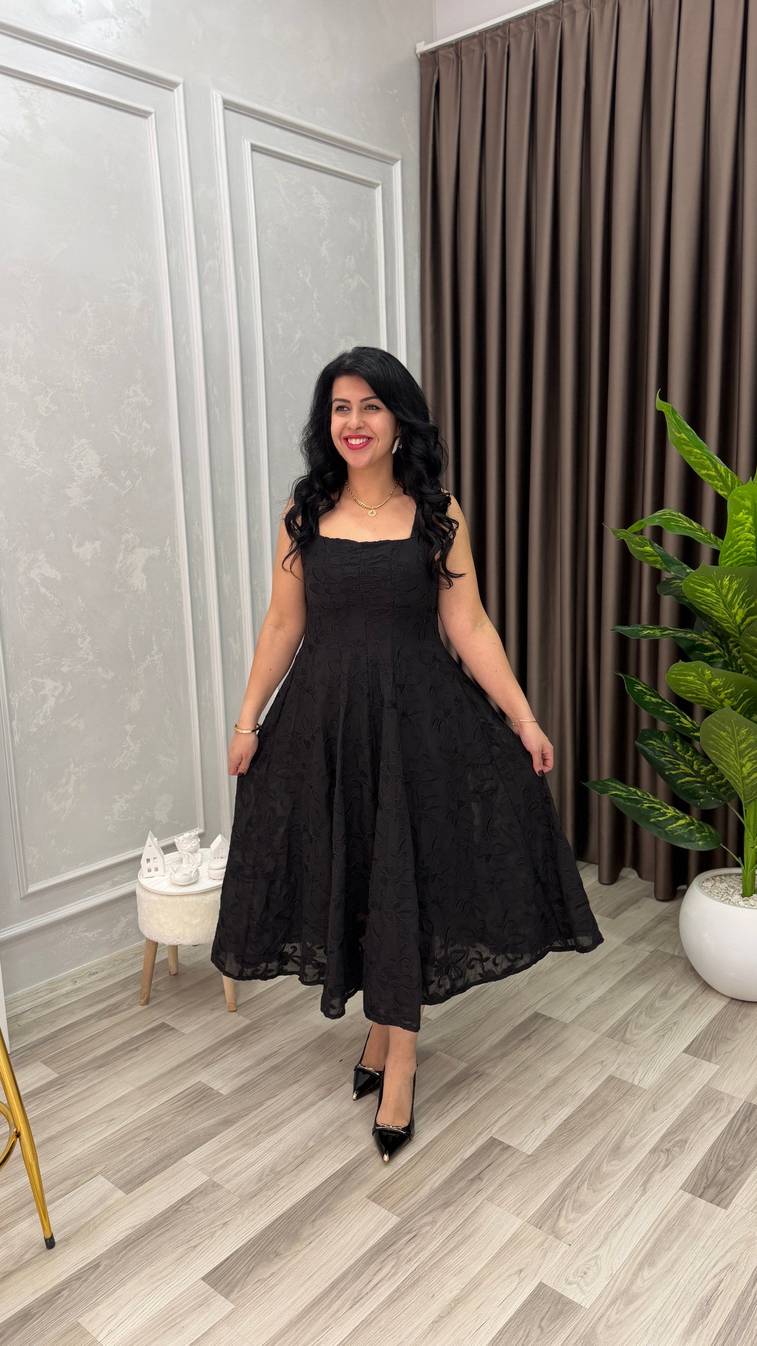 ELEGANCE COMFORT ELBİSE SİYAH