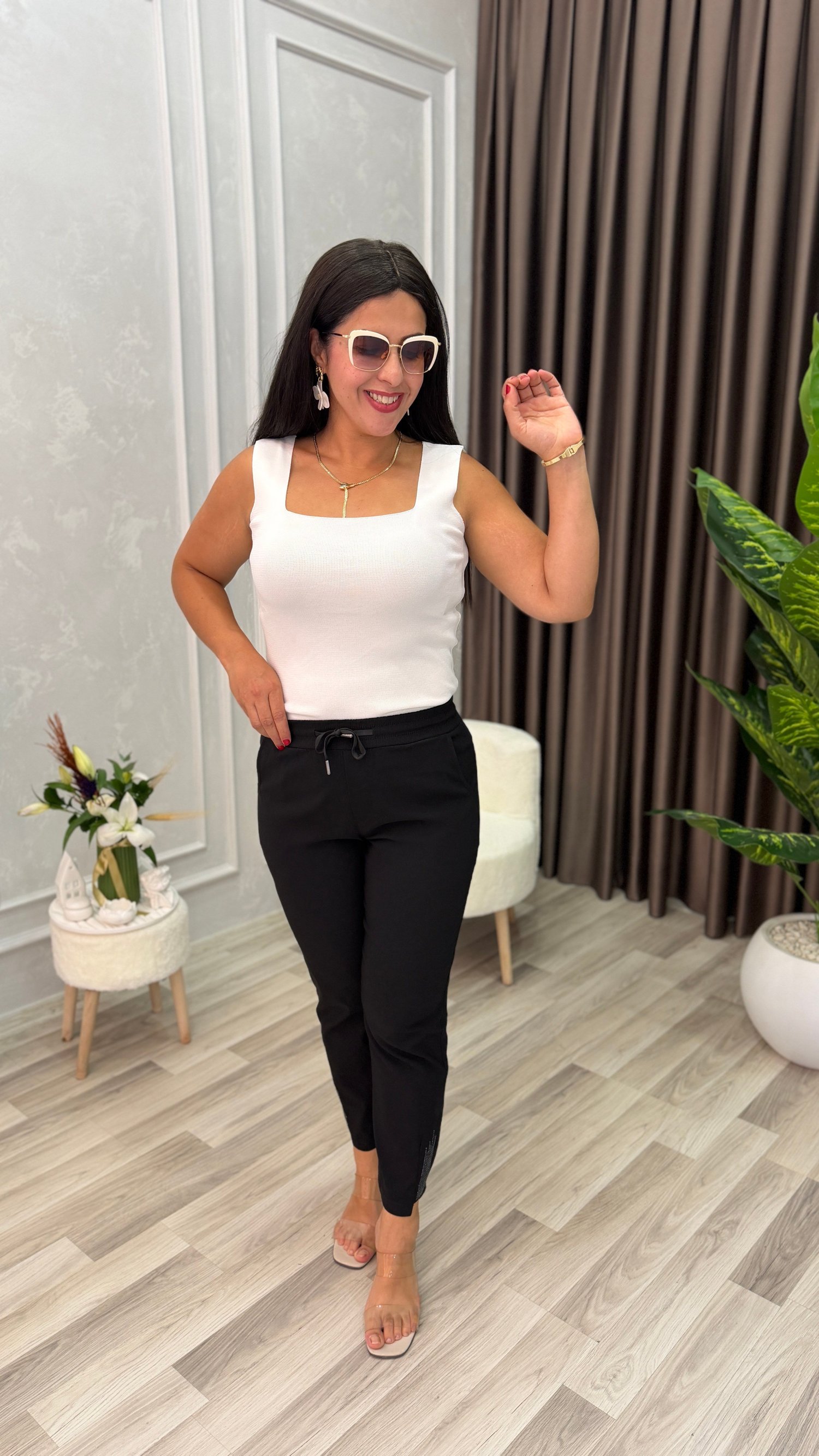 ELEGANCE STONE PREMIUM PANTOLON SİYAH