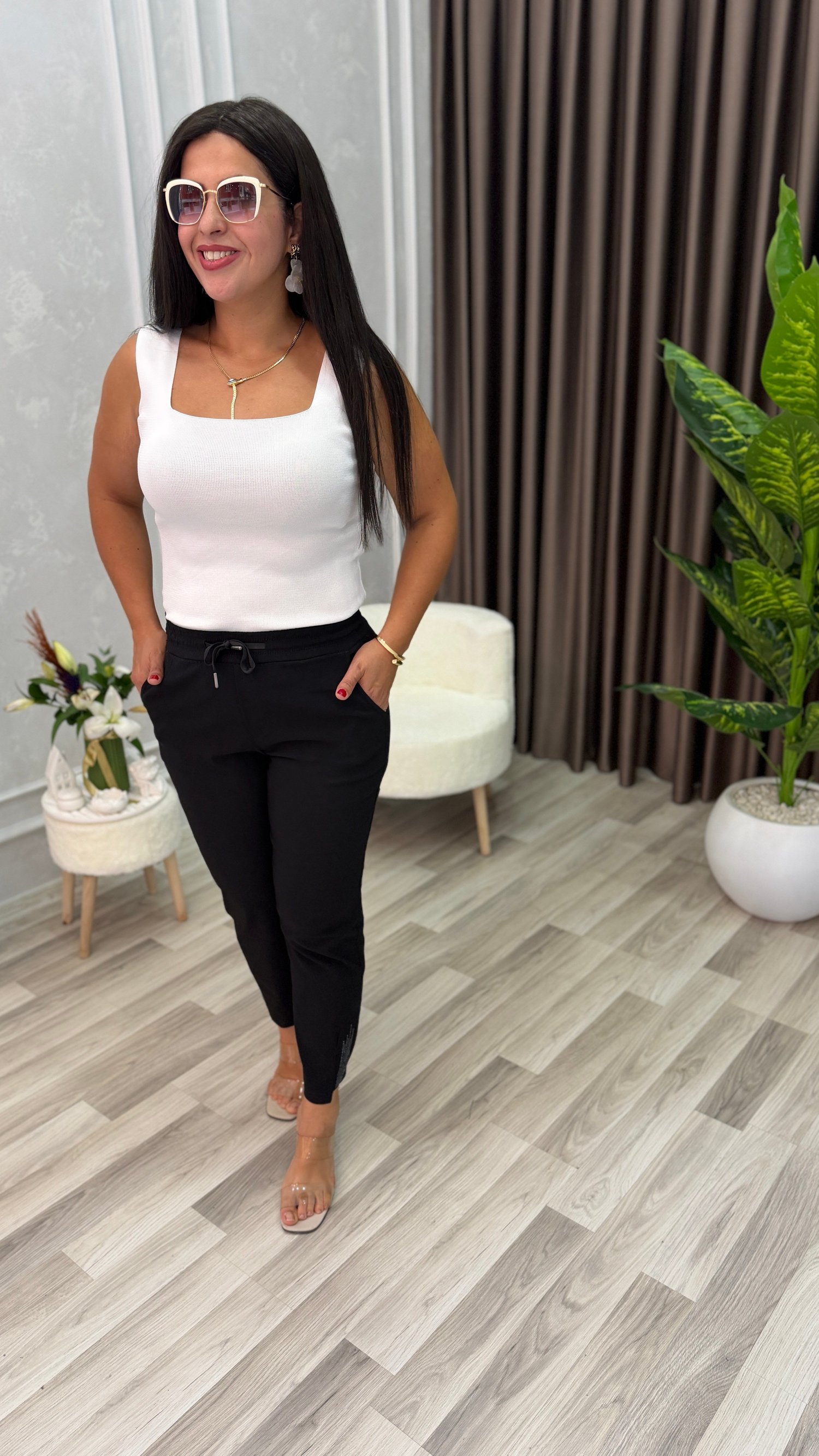 ELEGANCE STONE PREMIUM PANTOLON SİYAH