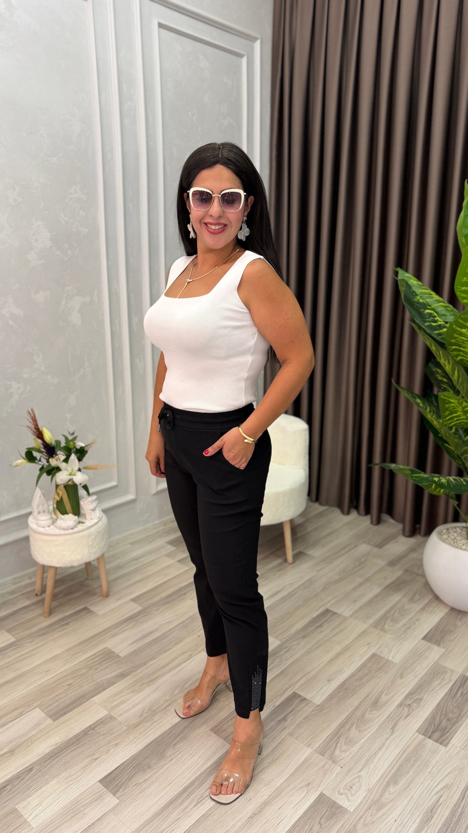 ELEGANCE STONE PREMIUM PANTOLON SİYAH