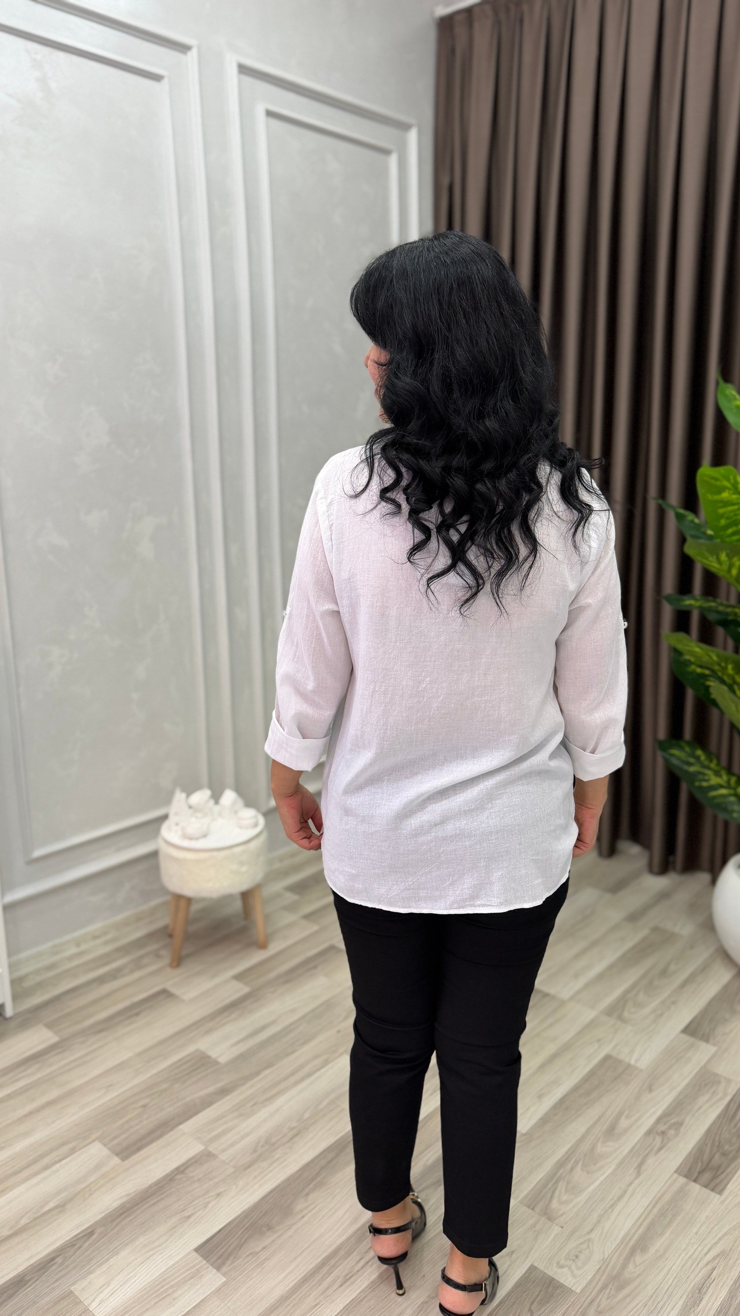 ELEGANZA COMFORT BLUZ BEYAZ