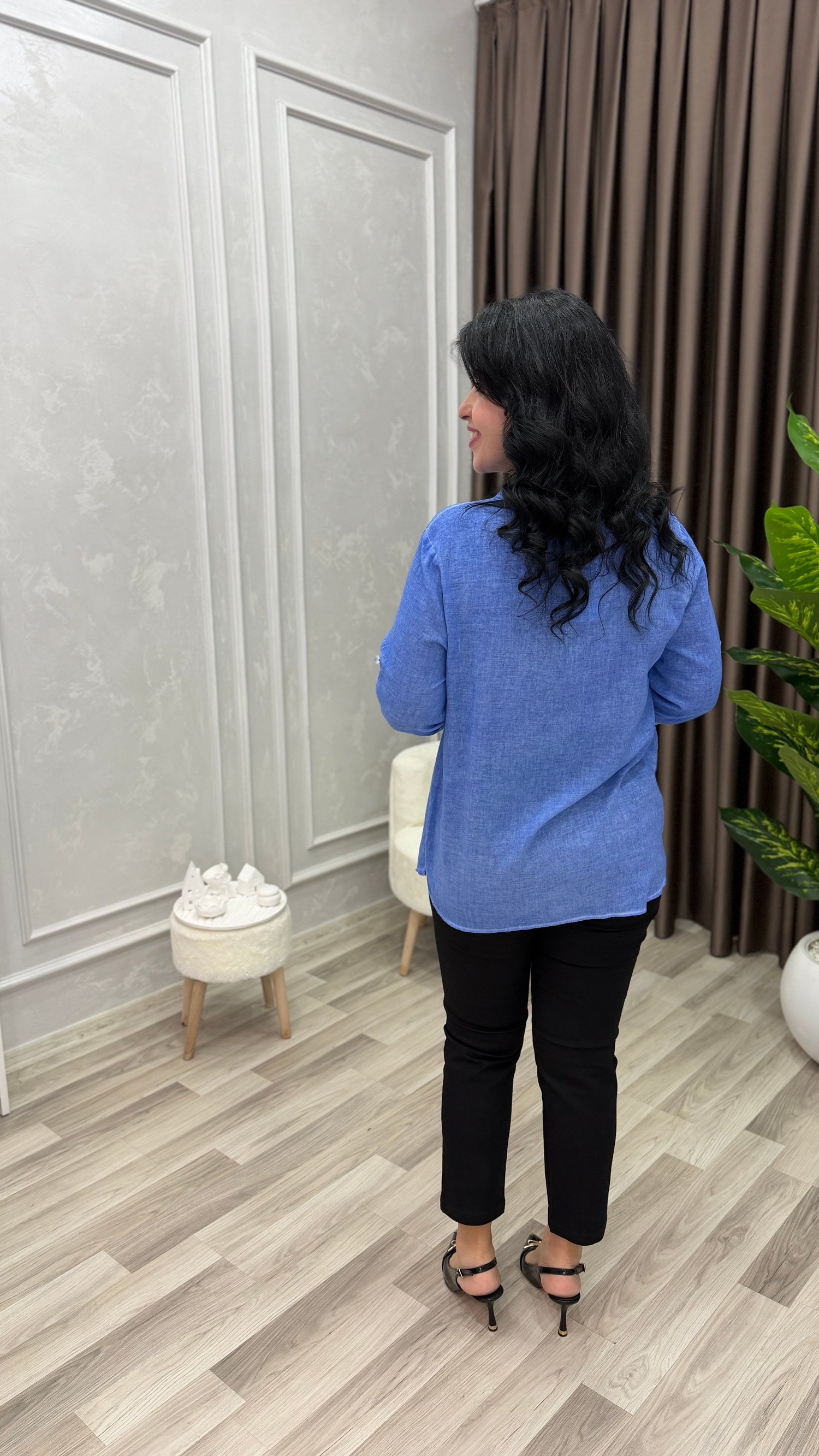 ELEGANZA COMFORT BLUZ MAVİ