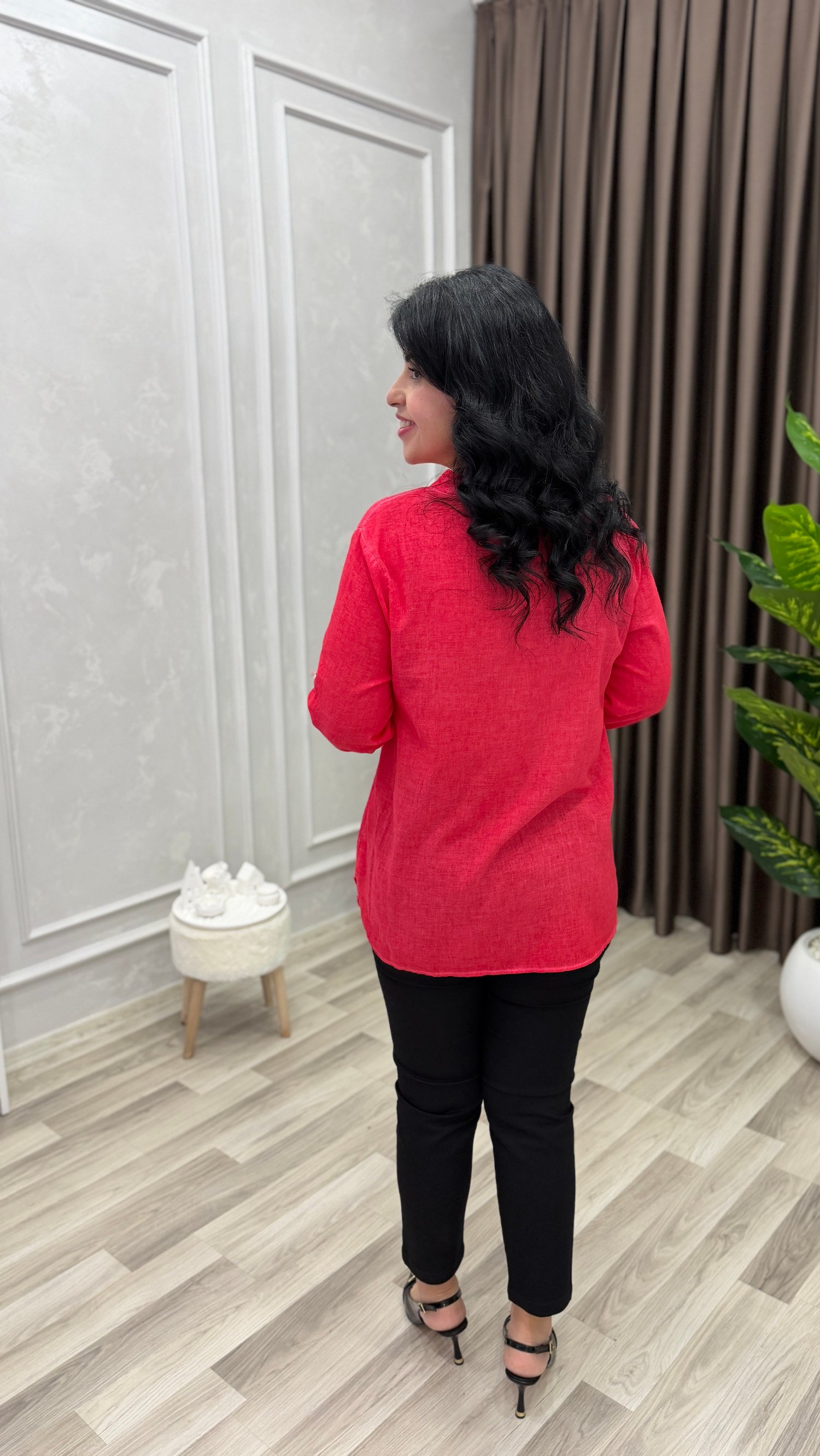 ELEGANZA COMFORT BLUZ NAR ÇİÇEĞİ