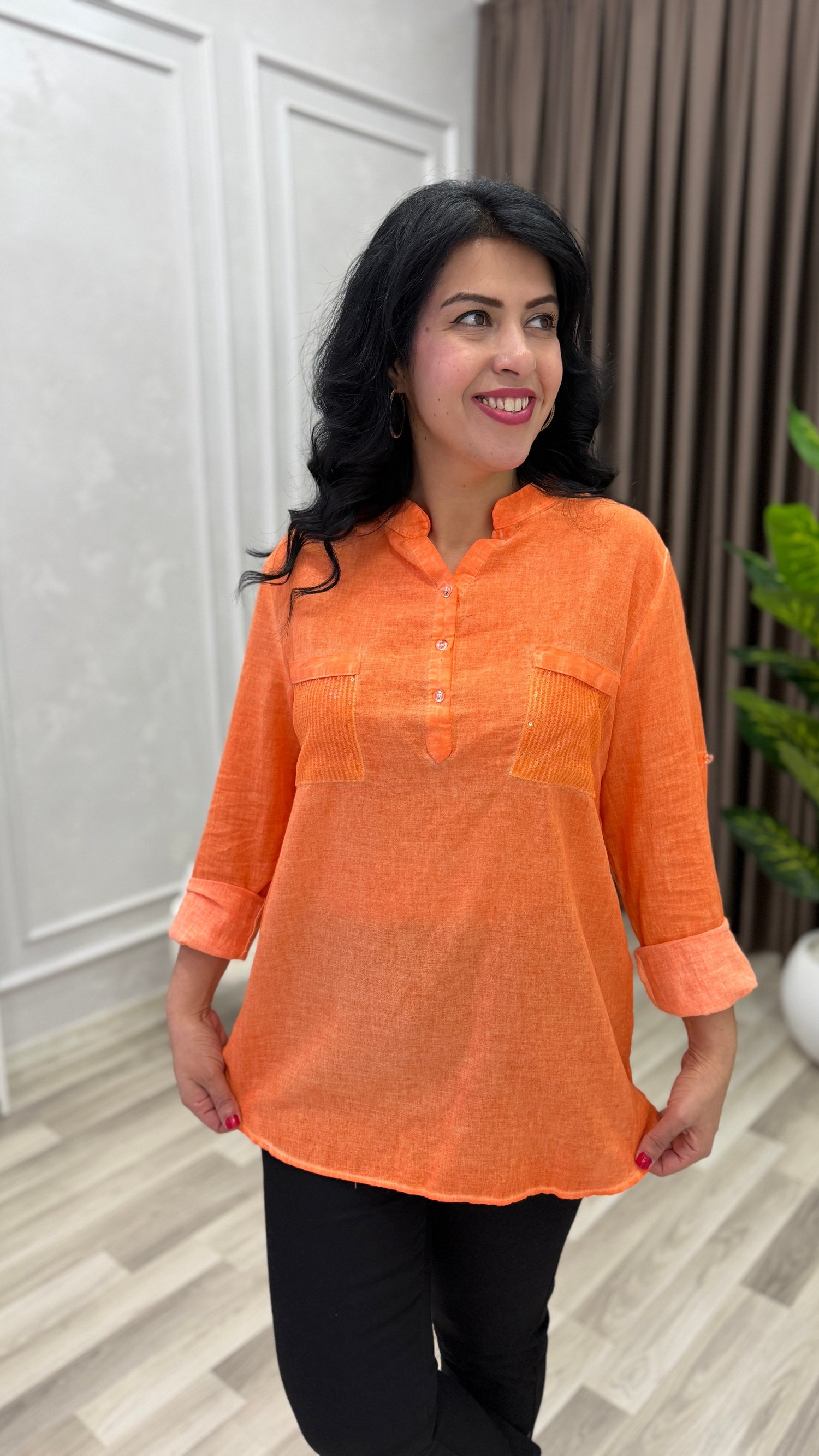 ELEGANZA COMFORT BLUZ TURUNCU