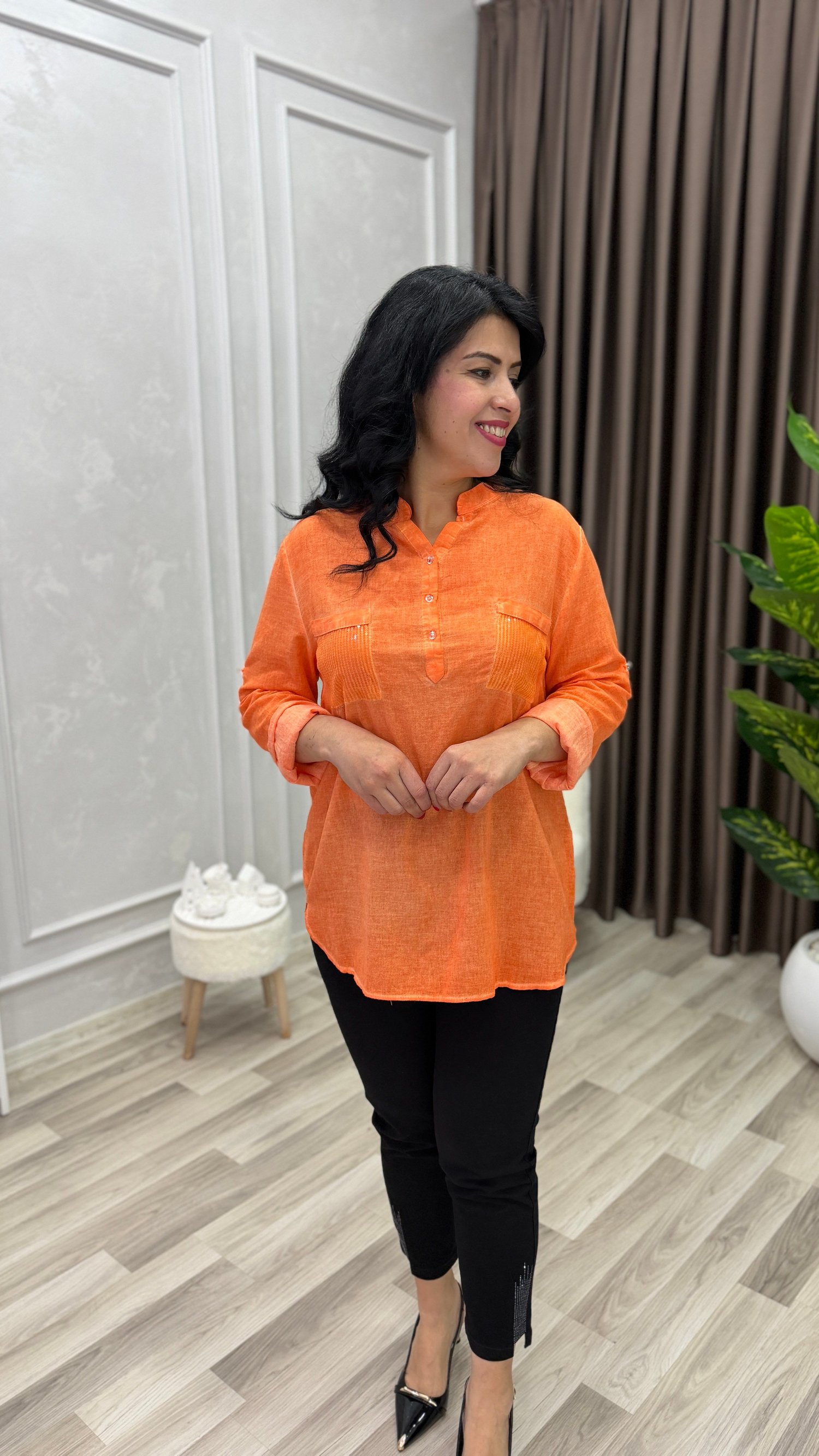 ELEGANZA COMFORT BLUZ TURUNCU