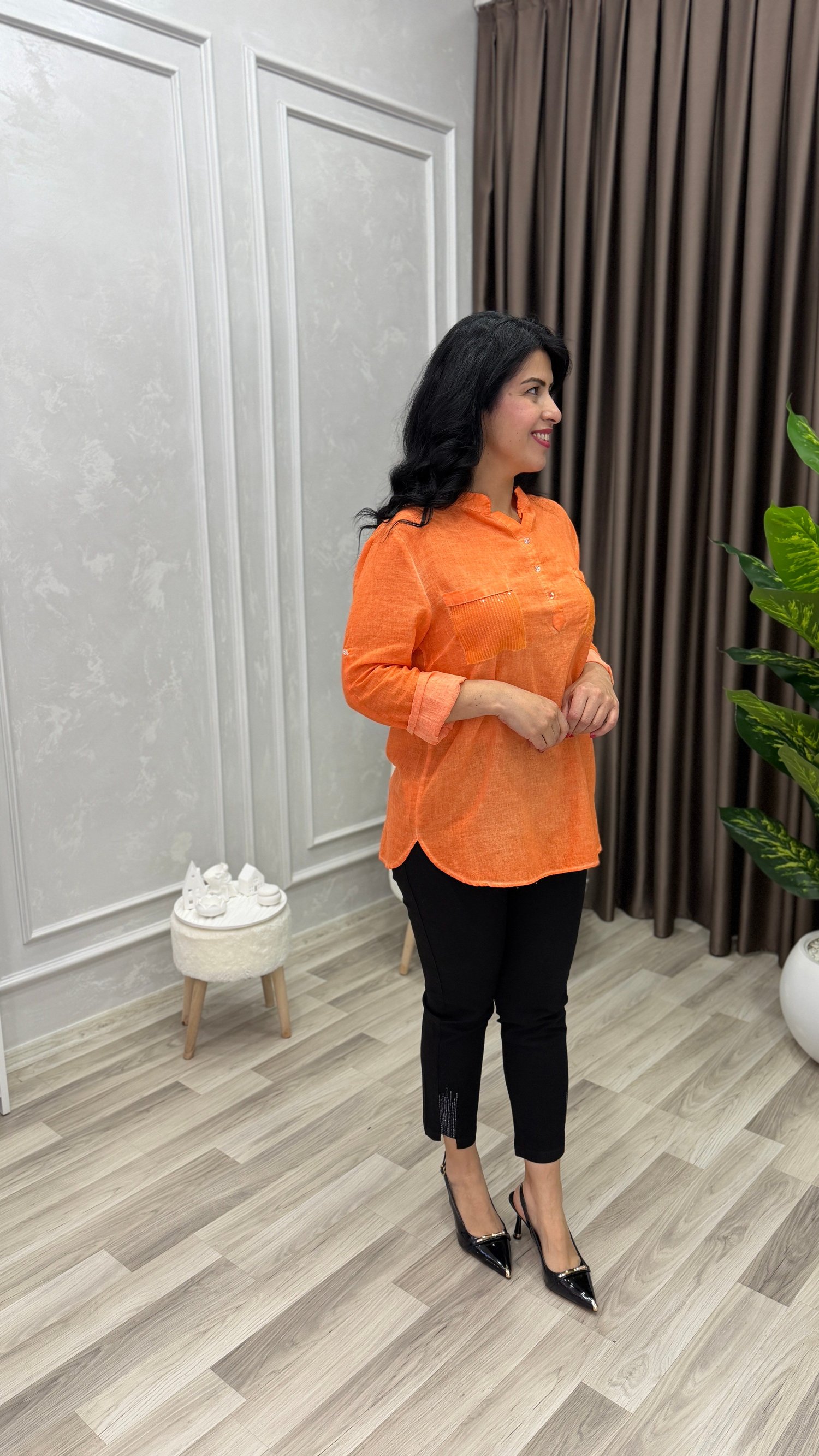ELEGANZA COMFORT BLUZ TURUNCU