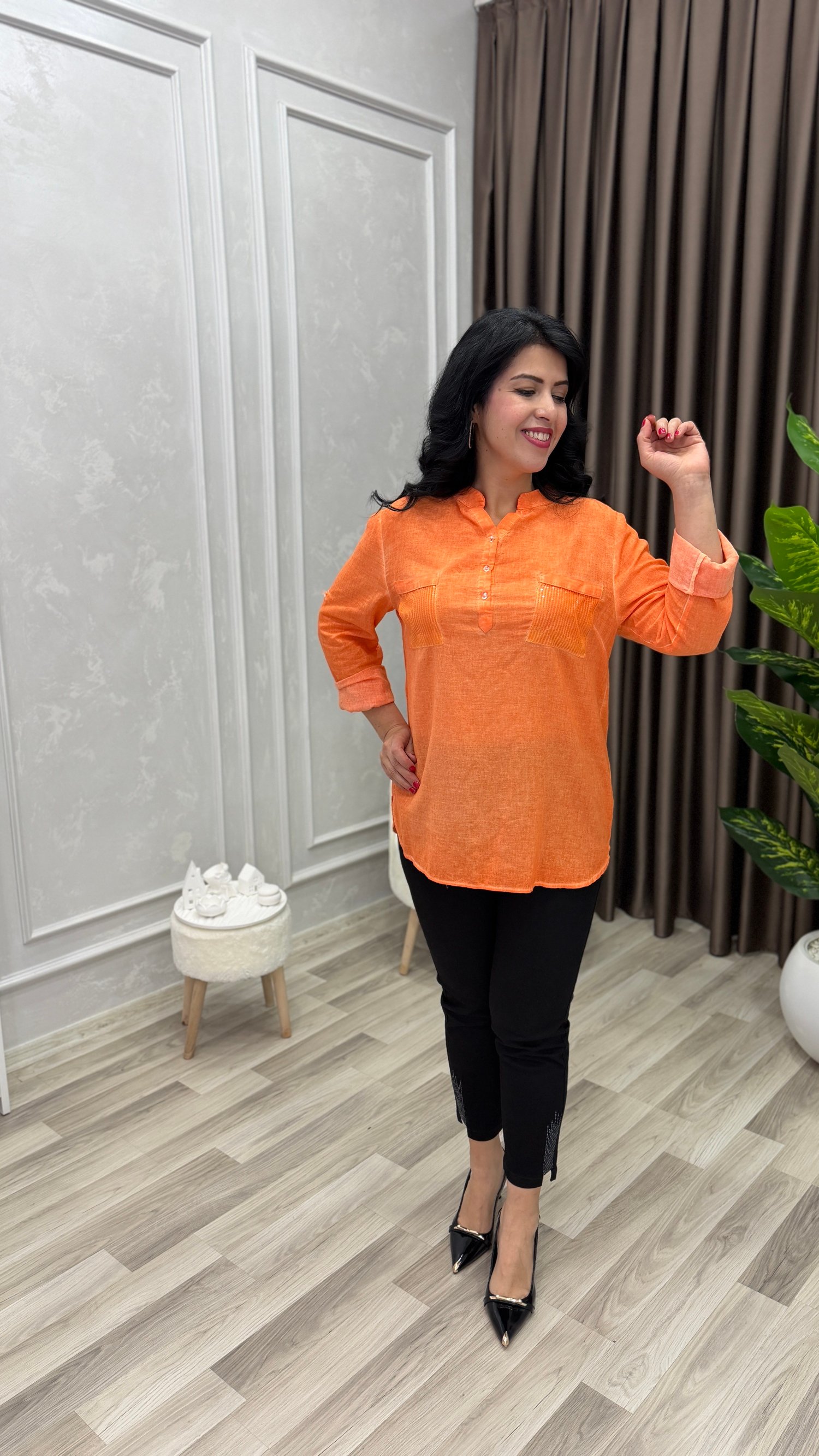 ELEGANZA COMFORT BLUZ TURUNCU