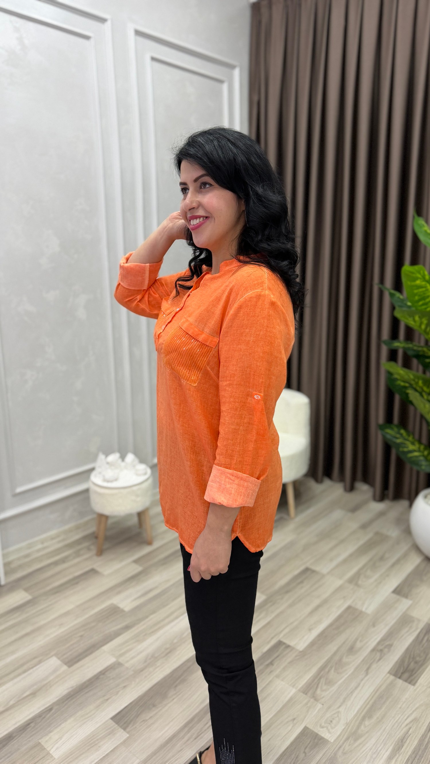 ELEGANZA COMFORT BLUZ TURUNCU