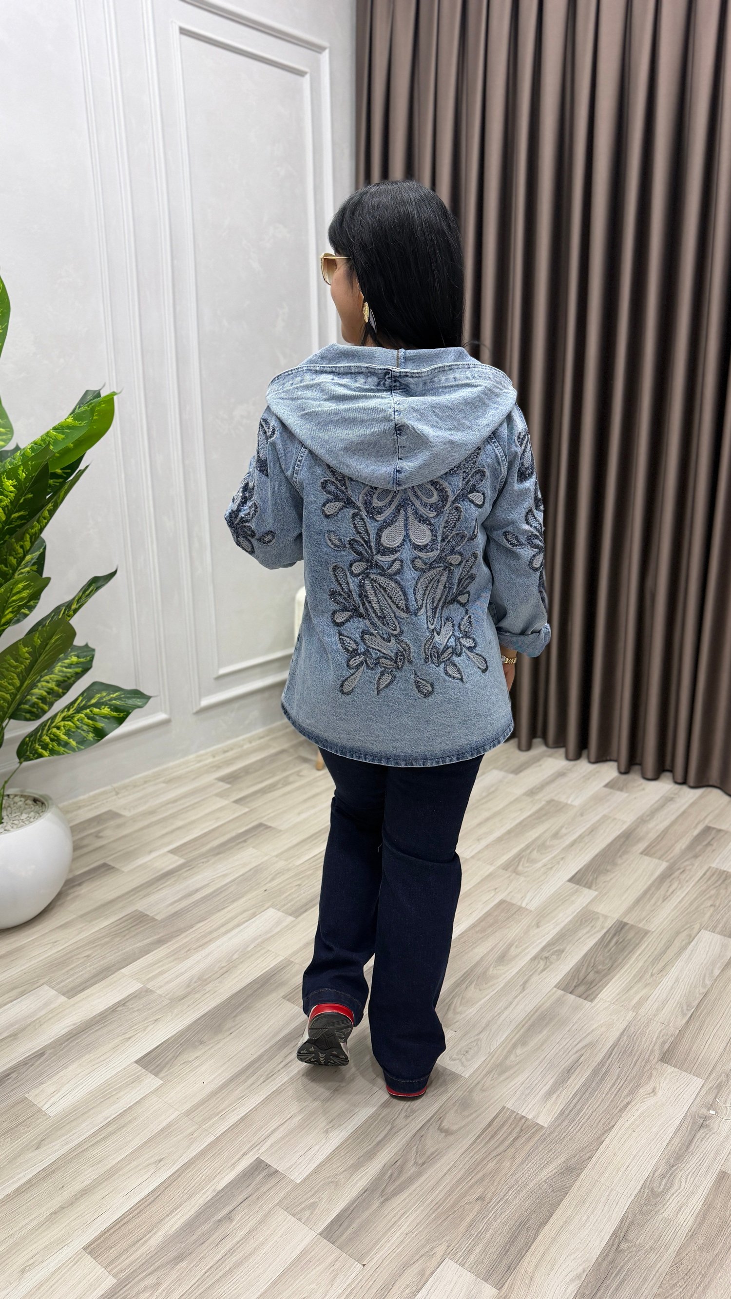 GLAMOUR DENIM CEKET MAVİ