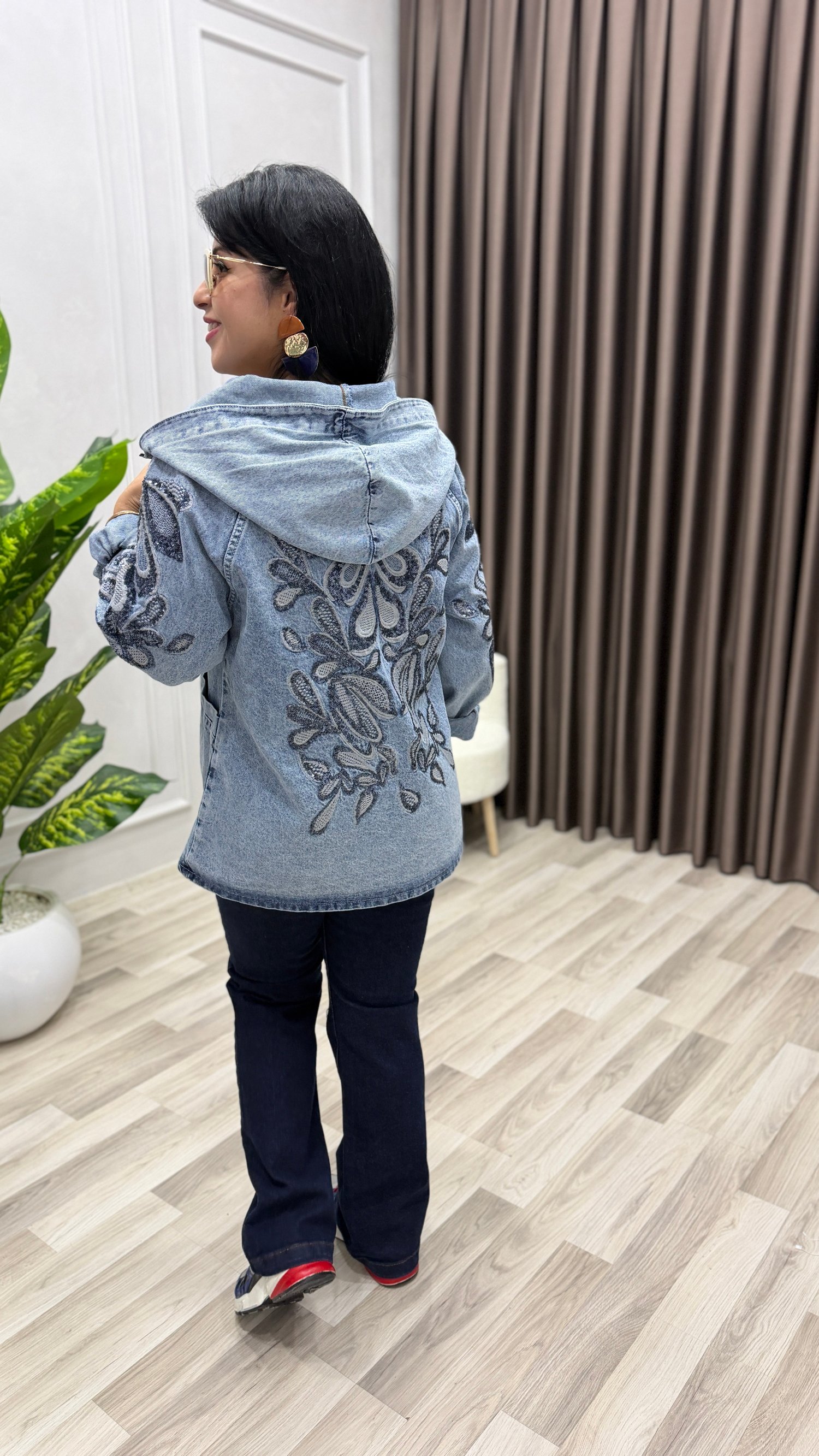GLAMOUR DENIM CEKET MAVİ