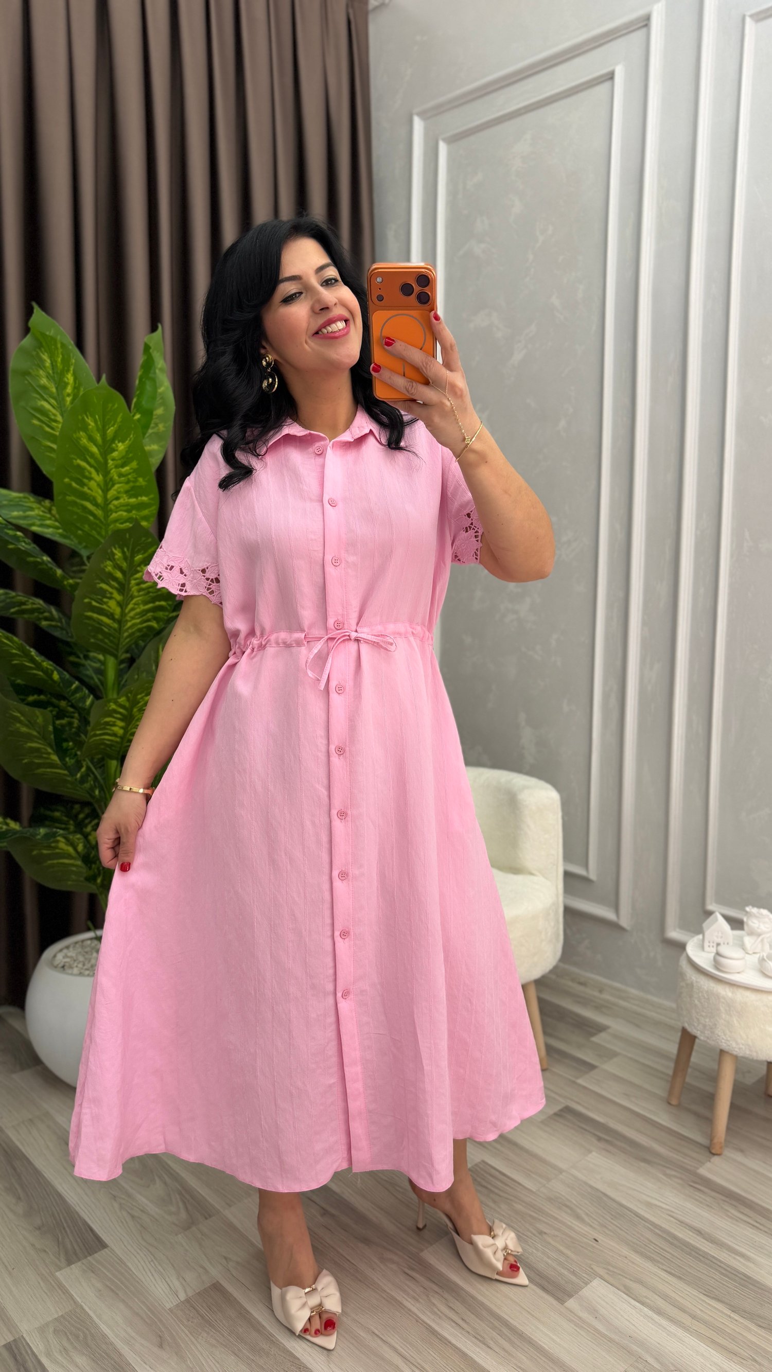LATTE CHIC ELBİSE PEMBE
