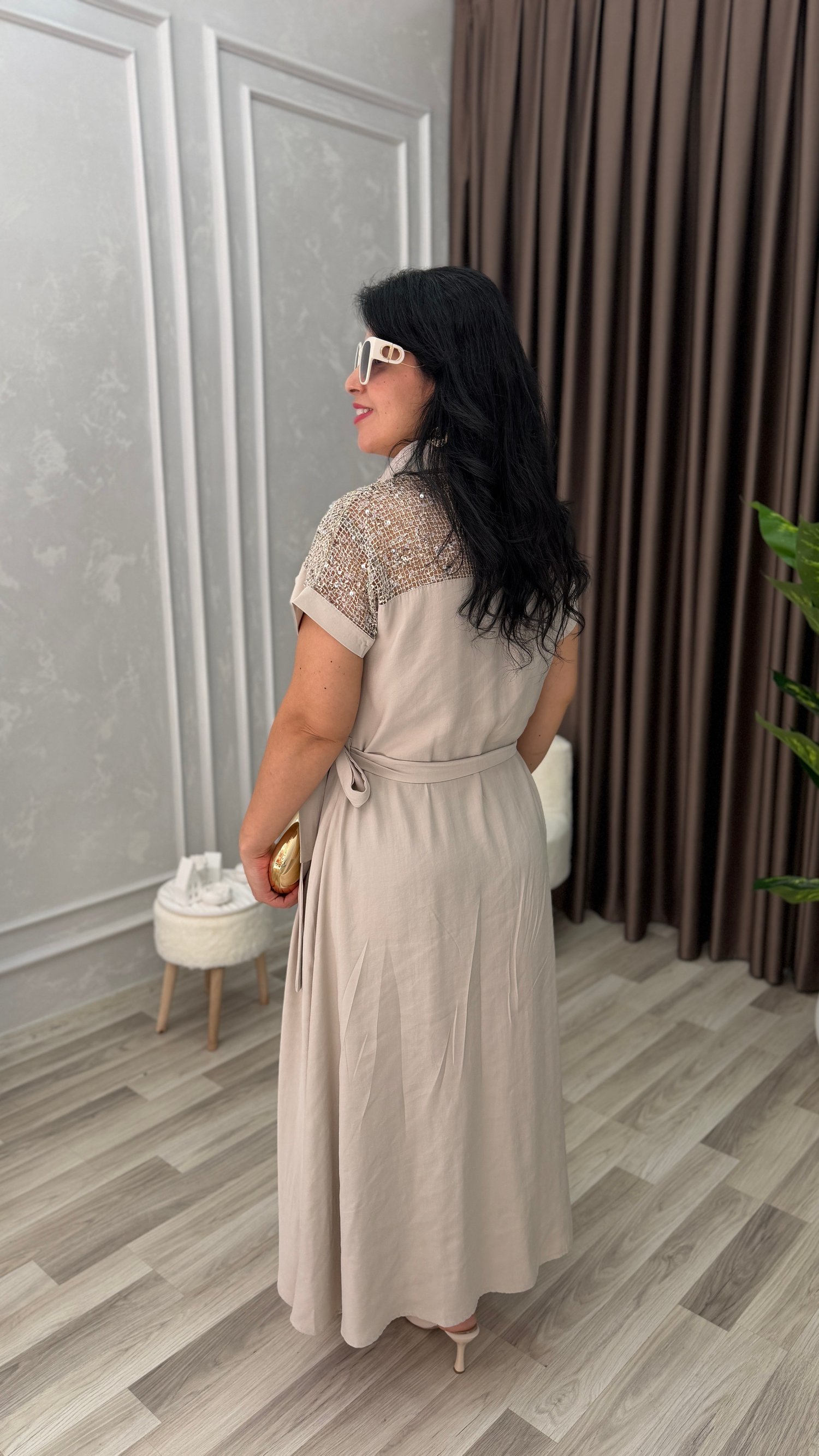 LINA COMFORT ELBİSE KREM