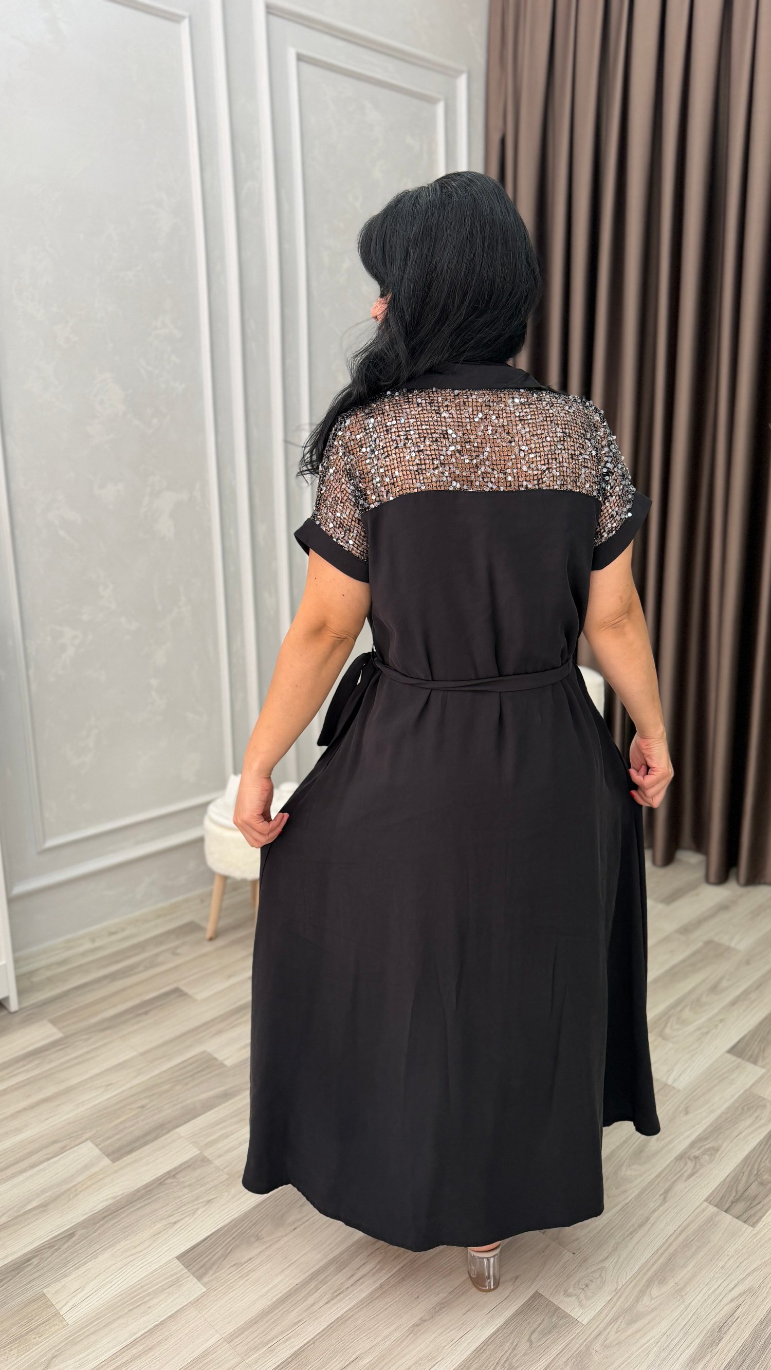 LINA COMFORT ELBİSE SİYAH