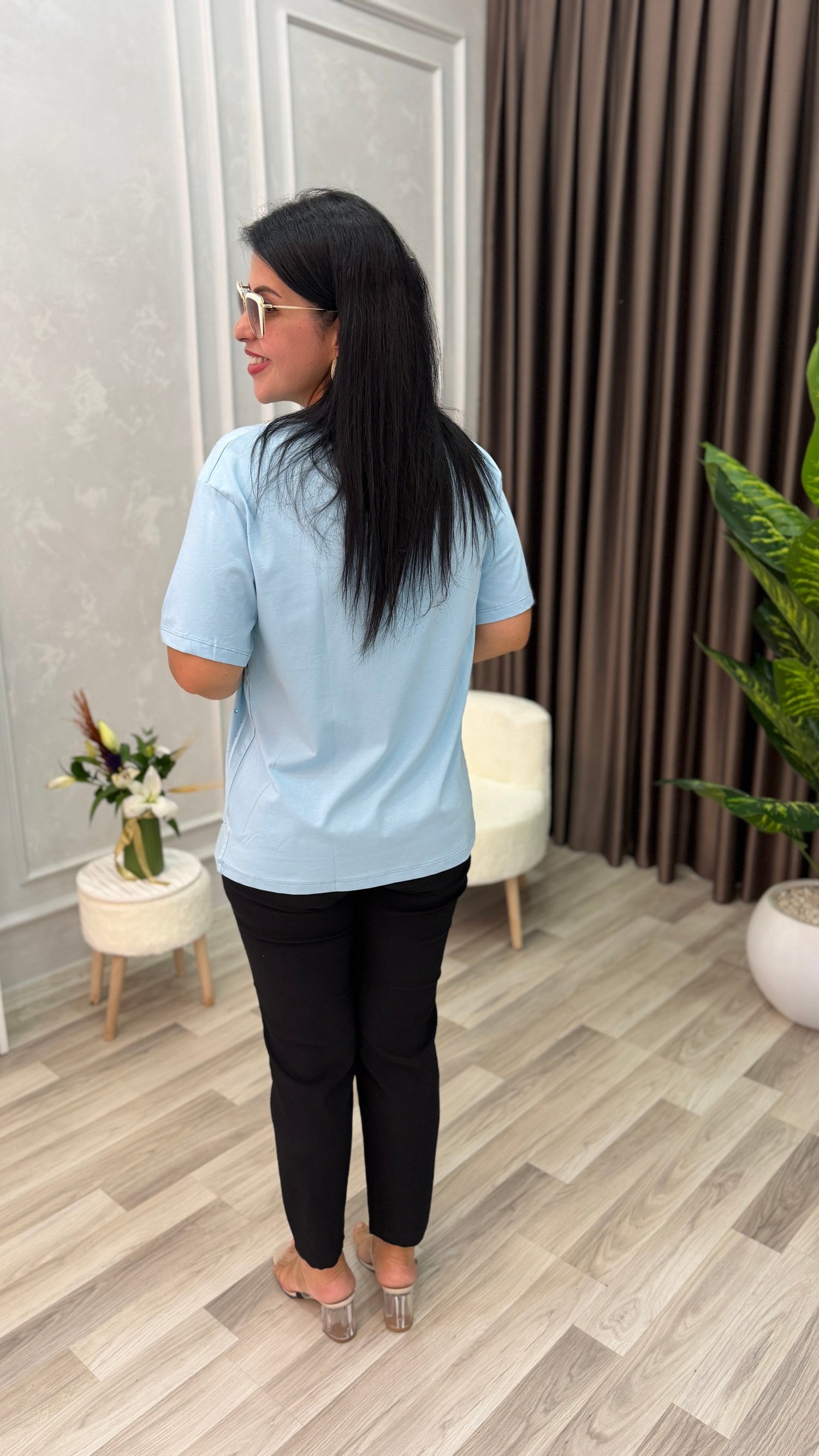 LINA SHINE TSHIRT / BLUZ BEBE MAVİ