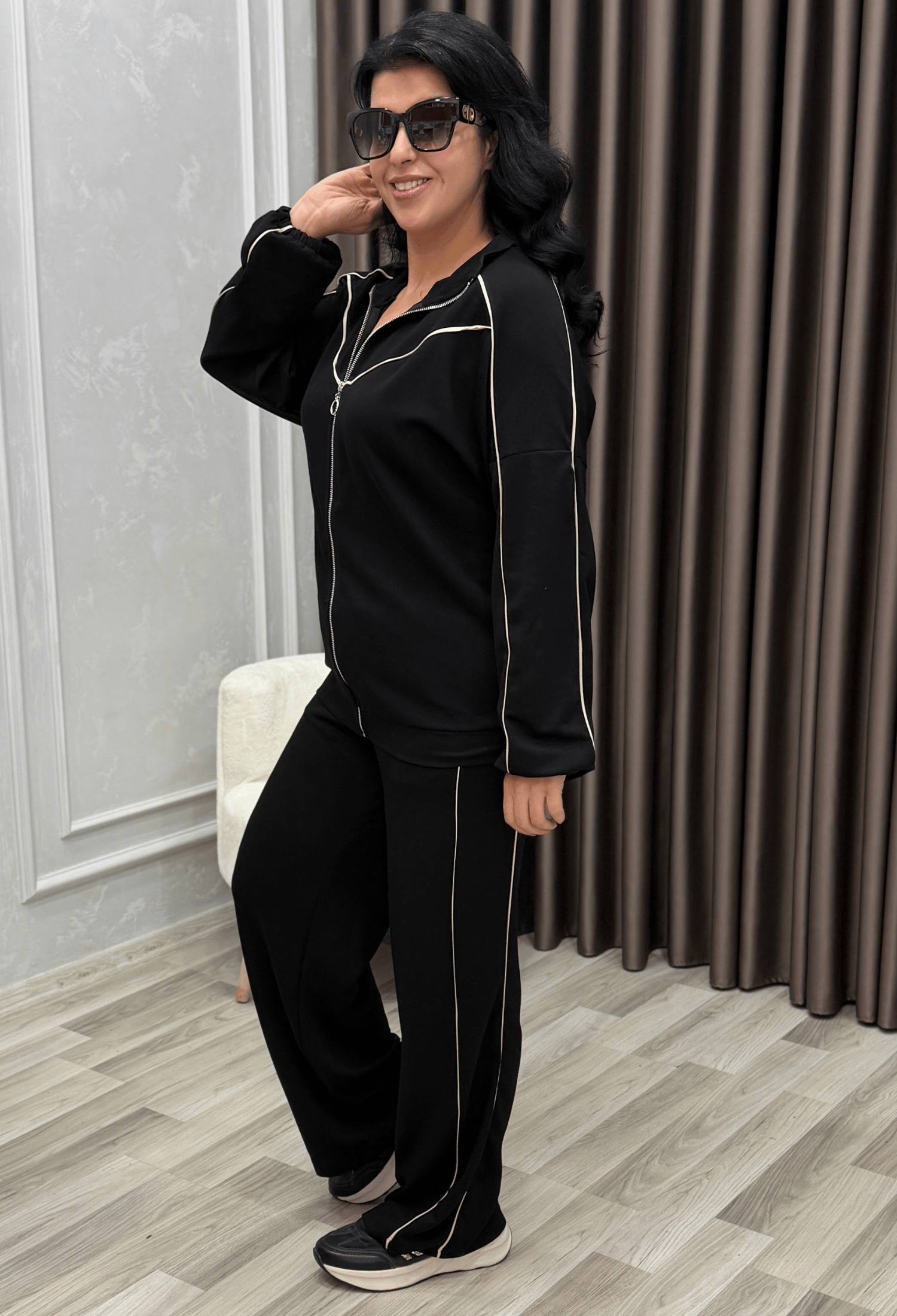 LINEA KONTRAST BİYELİ TAKIM SİYAH