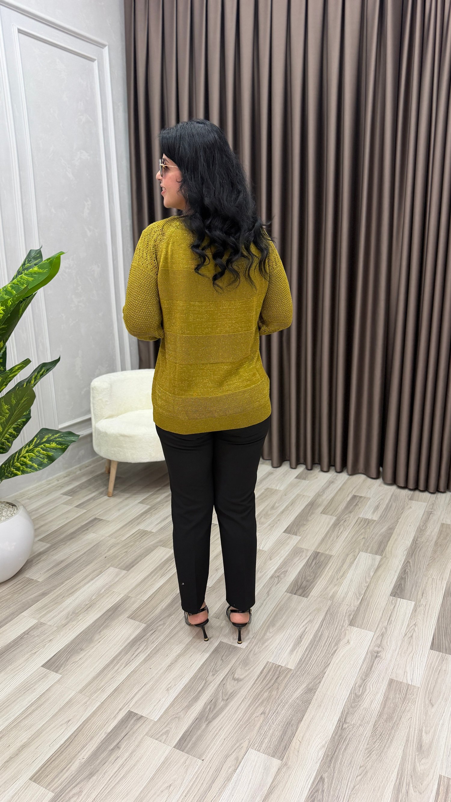 LUNA ELİT TRİKO BLUZ YAĞ YEŞİL