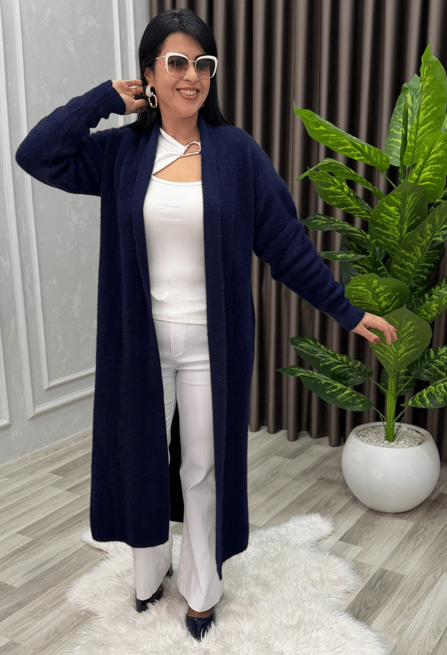 Maison Angora Hırka Lacivert