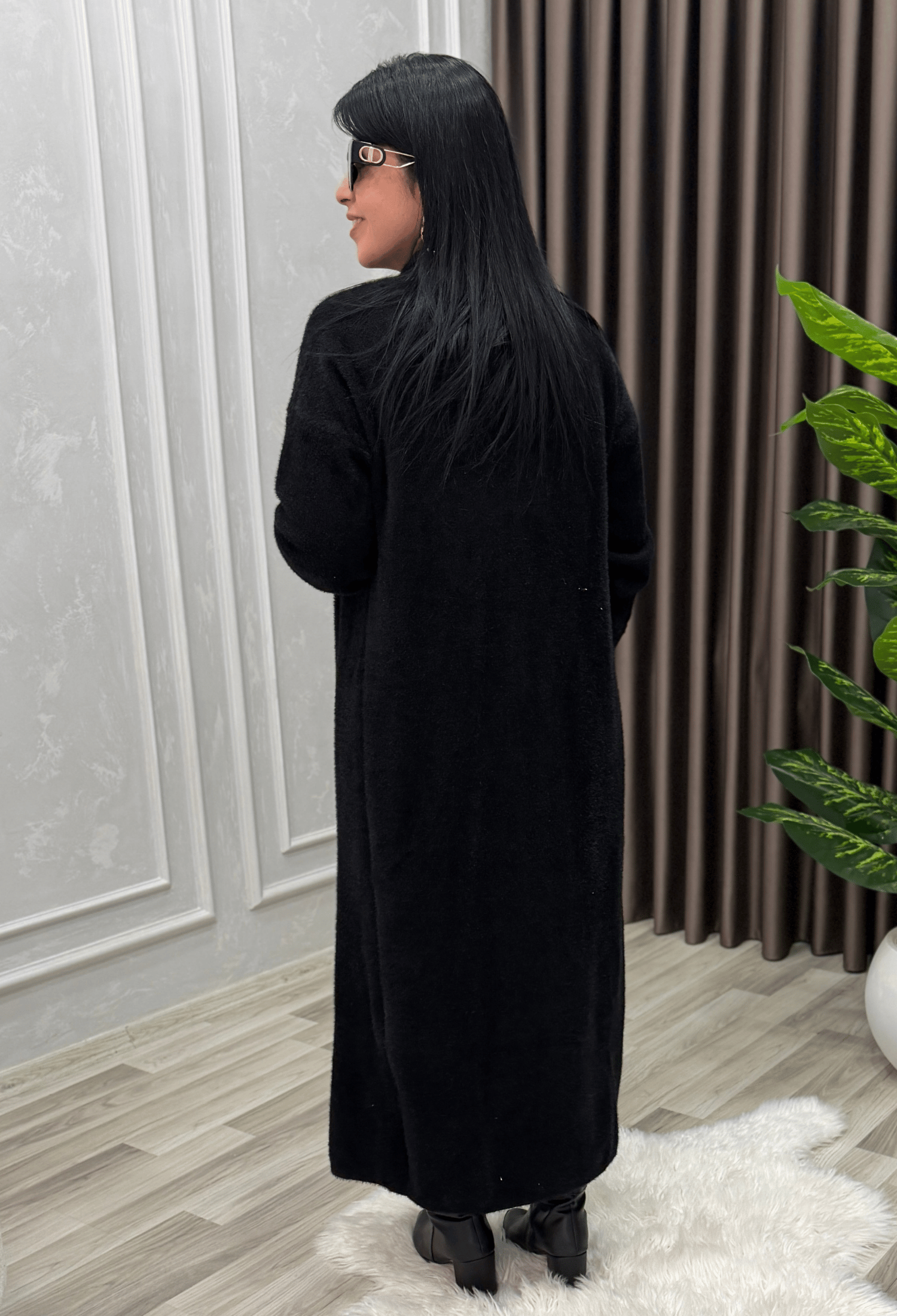 Maison Angora Hırka Siyah
