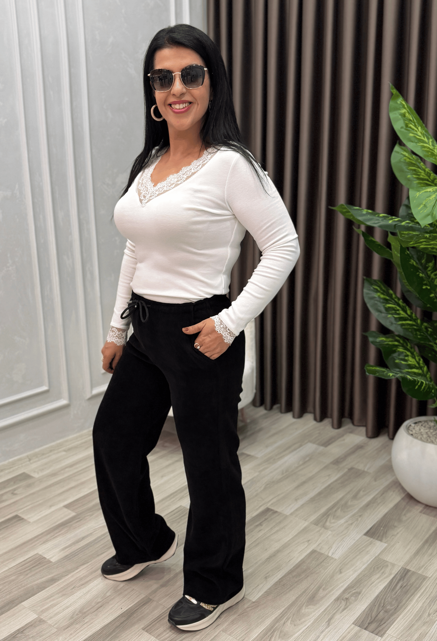 MILANO COMFORT İTALYAN KADİFE PANTOLON SİYAH