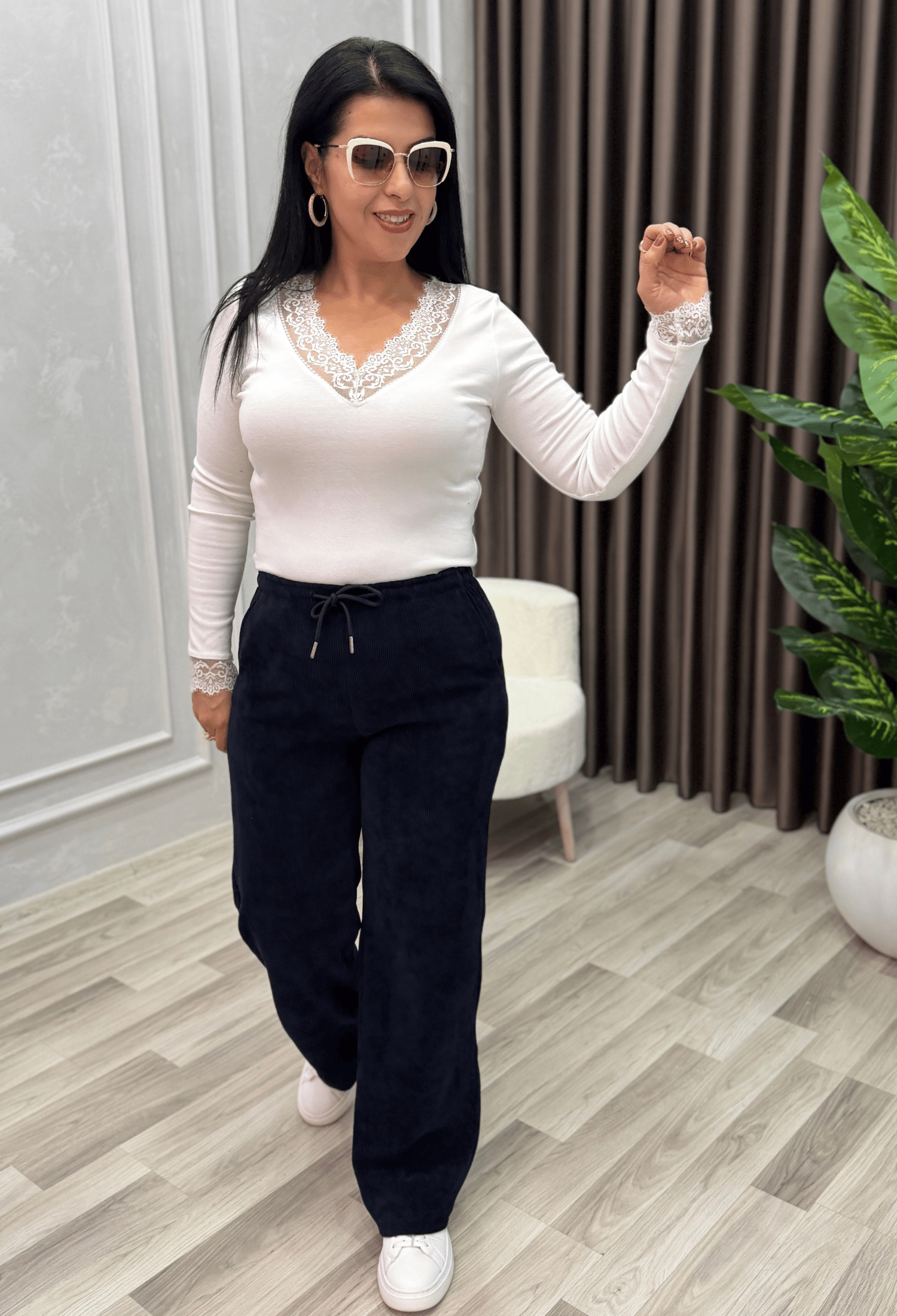 MILANO COMFORT İTALYAN KADİFE PANTOLON LACİVERT