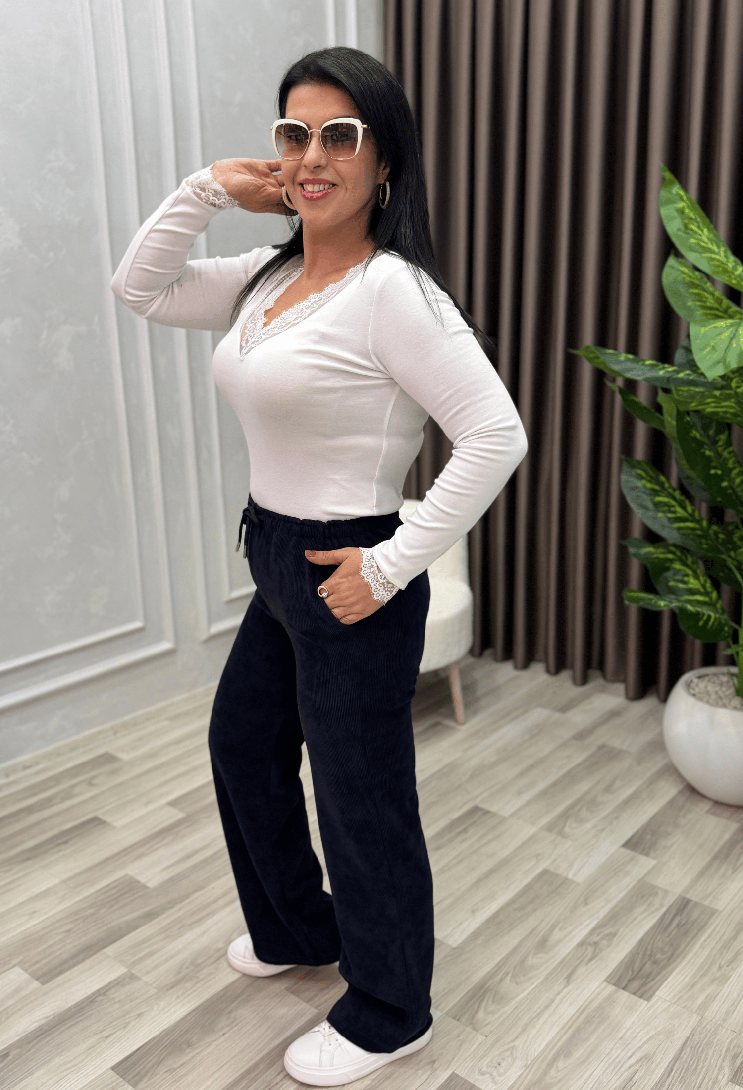 MILANO COMFORT İTALYAN KADİFE PANTOLON LACİVERT