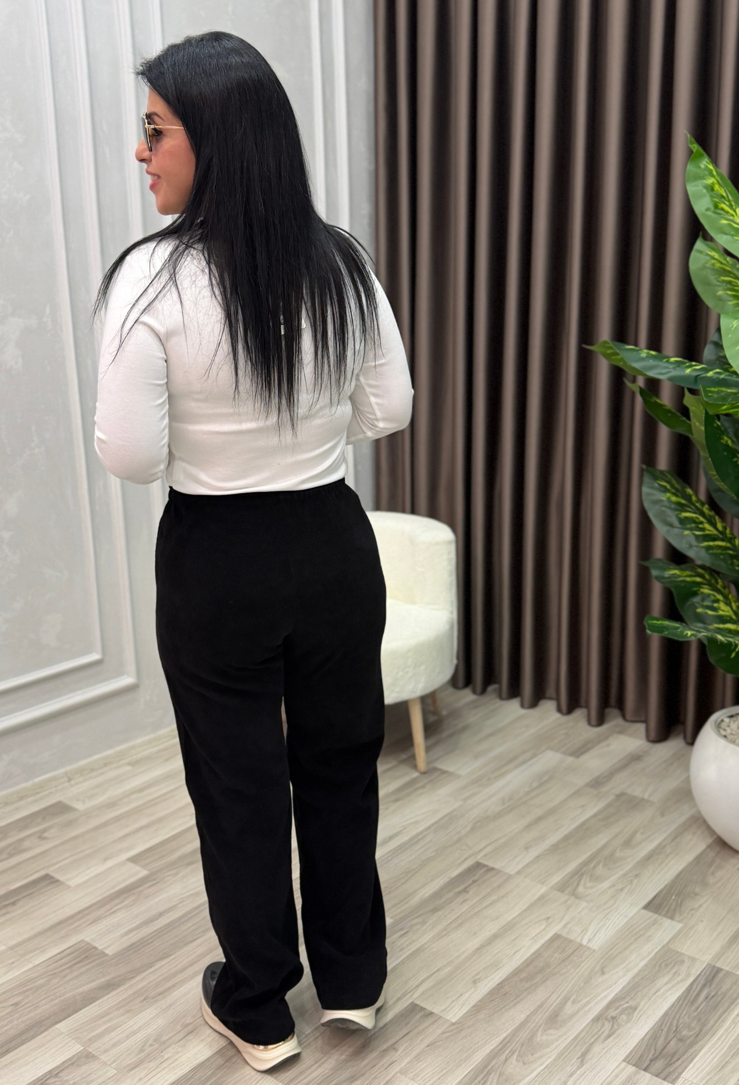 MILANO COMFORT İTALYAN KADİFE PANTOLON SİYAH