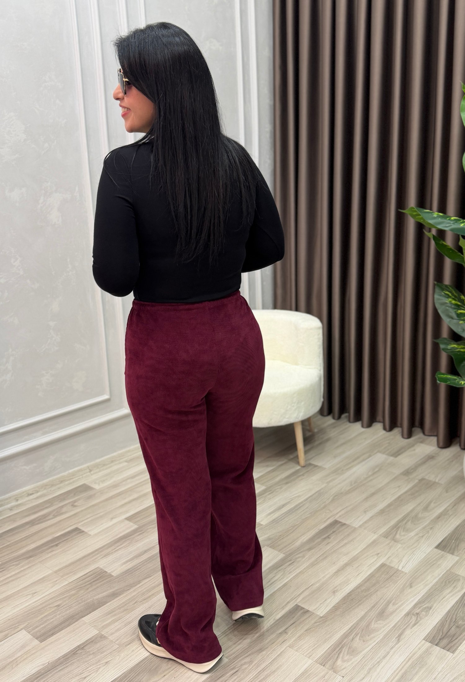 MILANO COMFORT İTALYAN KADİFE PANTOLON BORDO