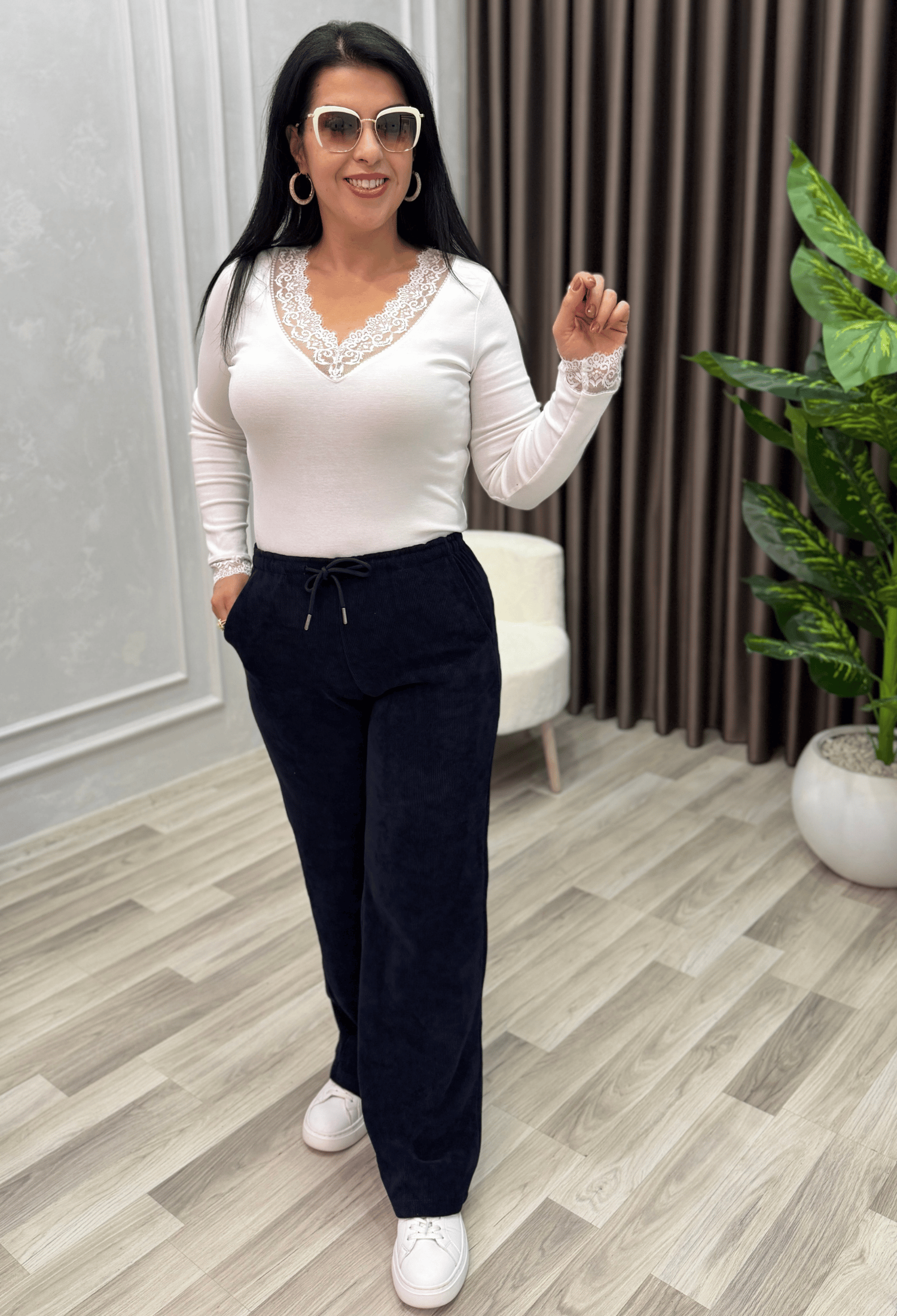 MILANO COMFORT İTALYAN KADİFE PANTOLON LACİVERT