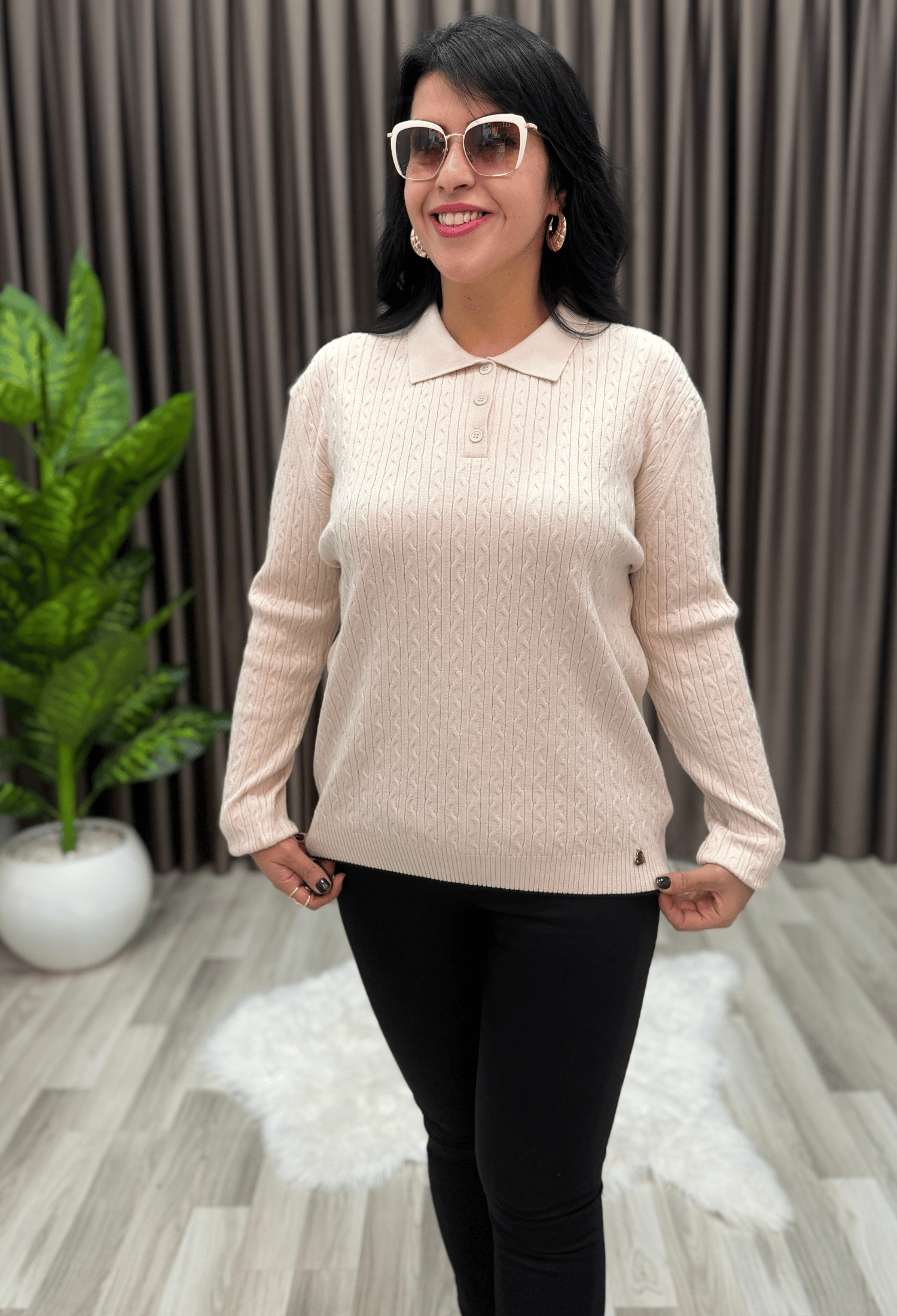 MONA KAŞMİR ELİT TRİKO BEJ