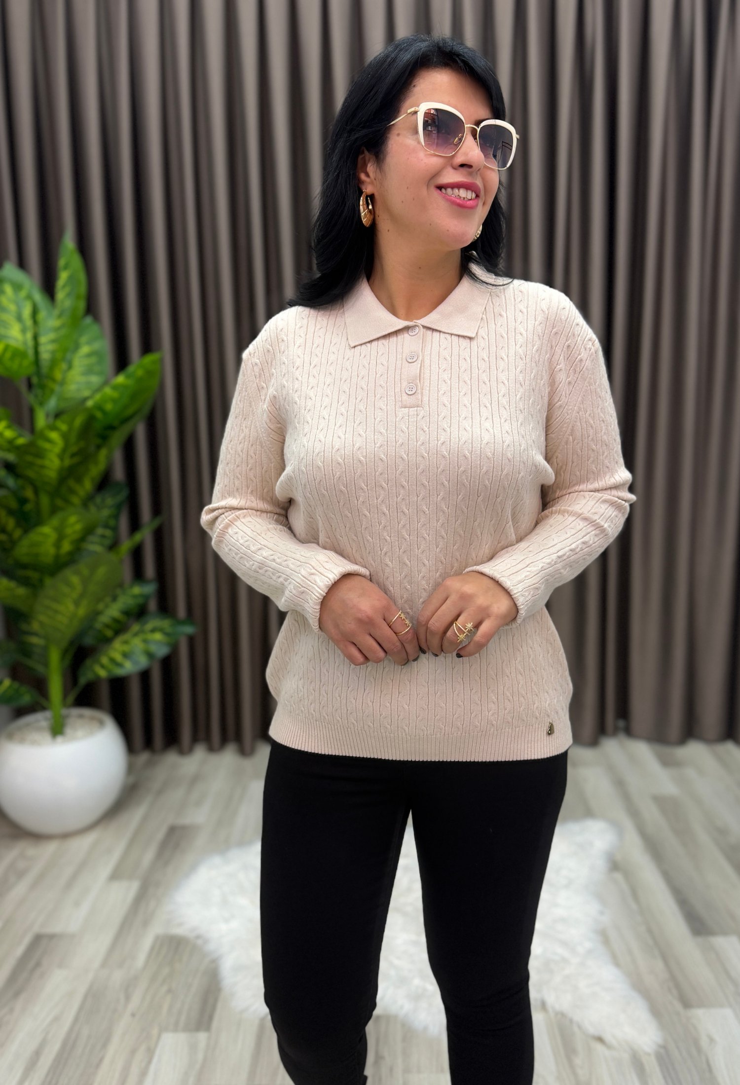 MONA KAŞMİR ELİT TRİKO BEJ