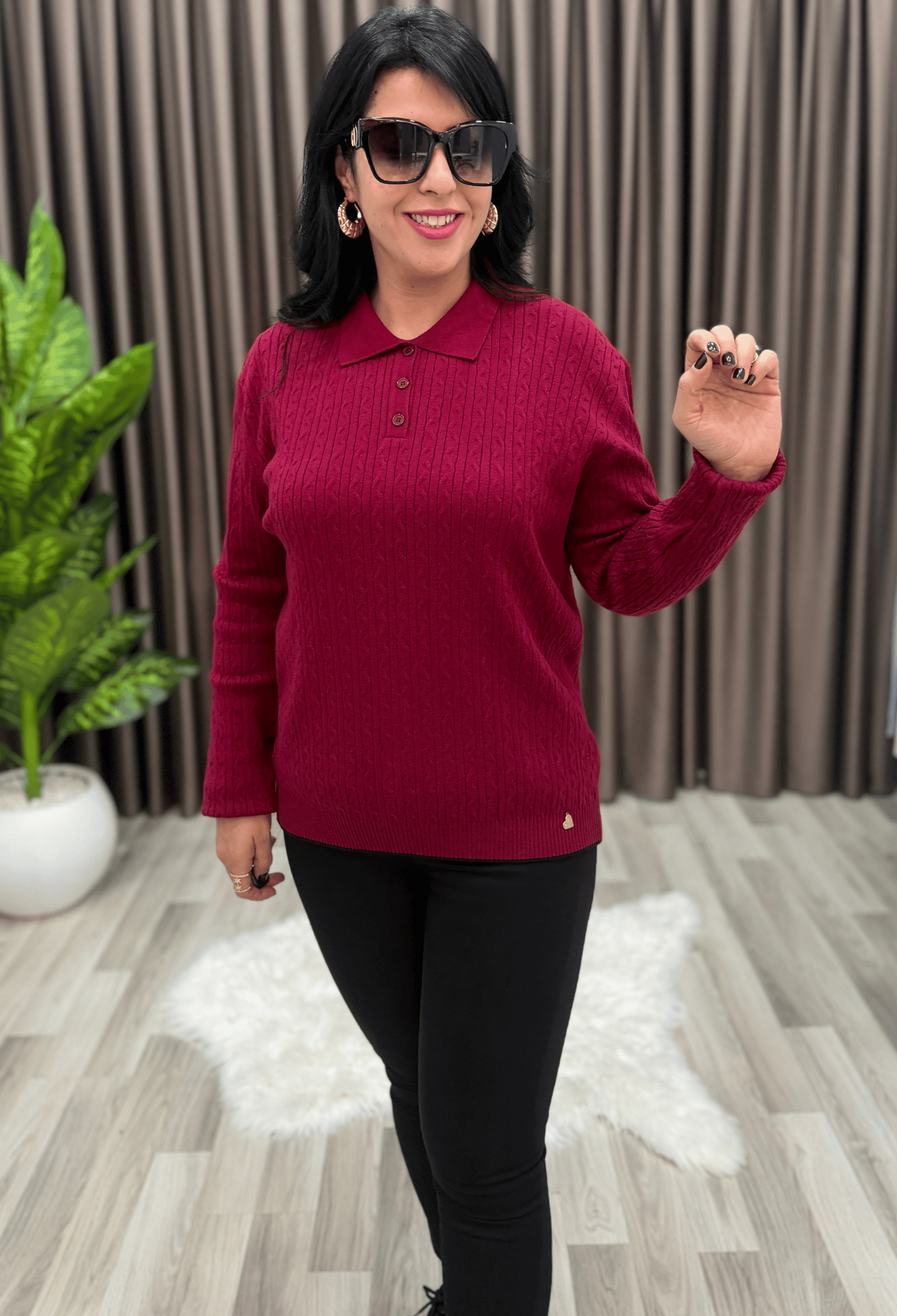 MONA KAŞMİR ELİT TRİKO BORDO