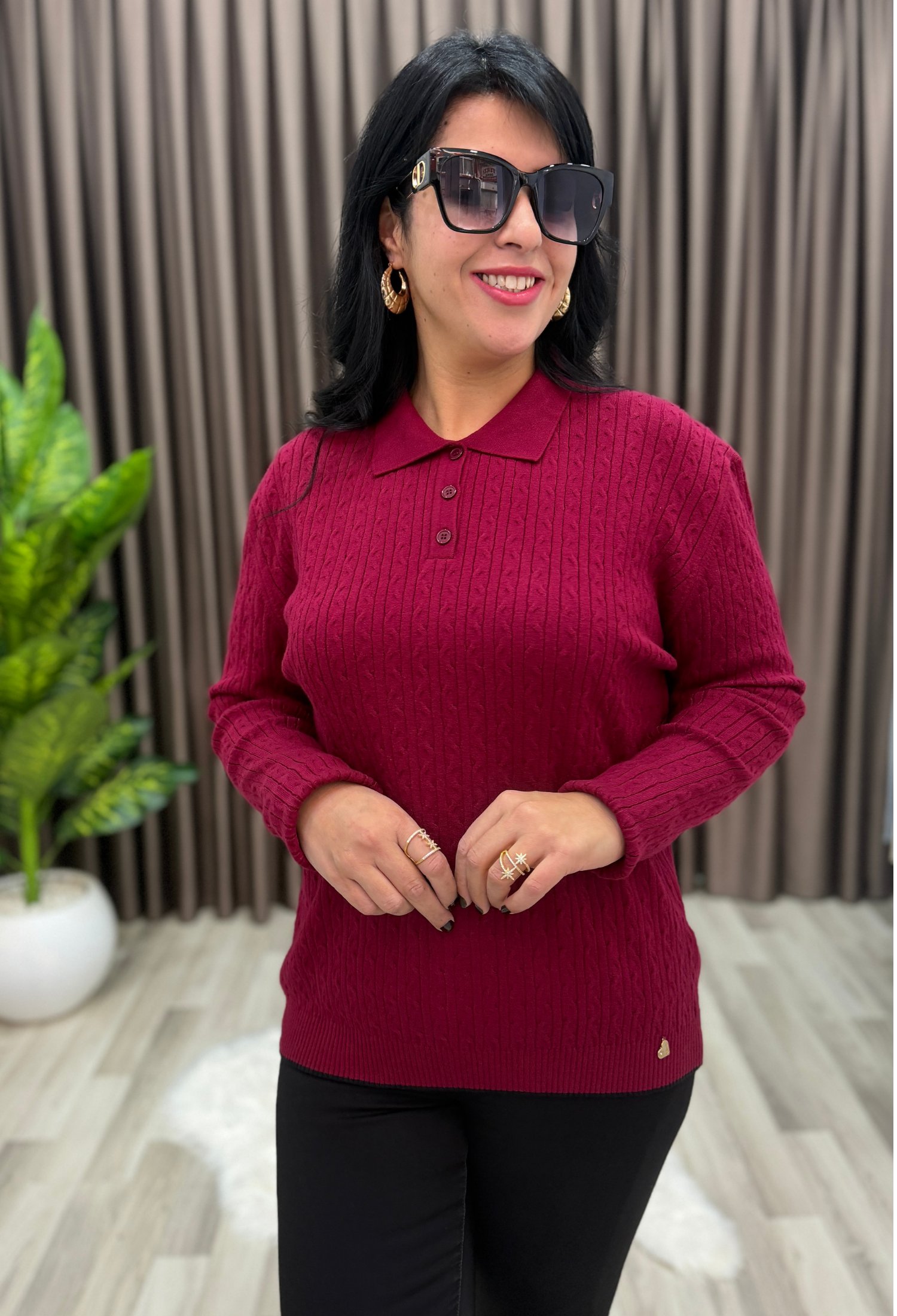 MONA KAŞMİR ELİT TRİKO BORDO