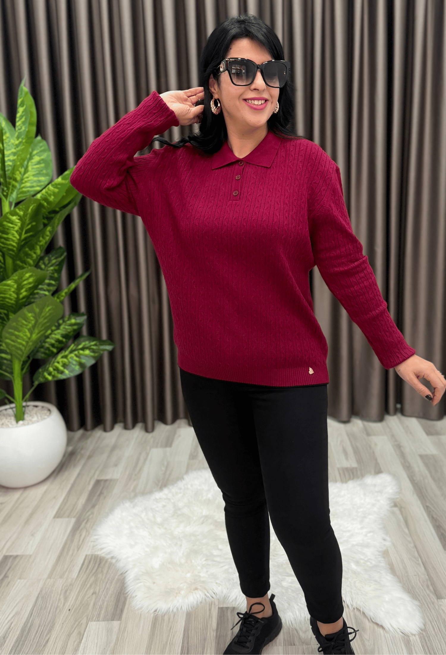 MONA KAŞMİR ELİT TRİKO BORDO