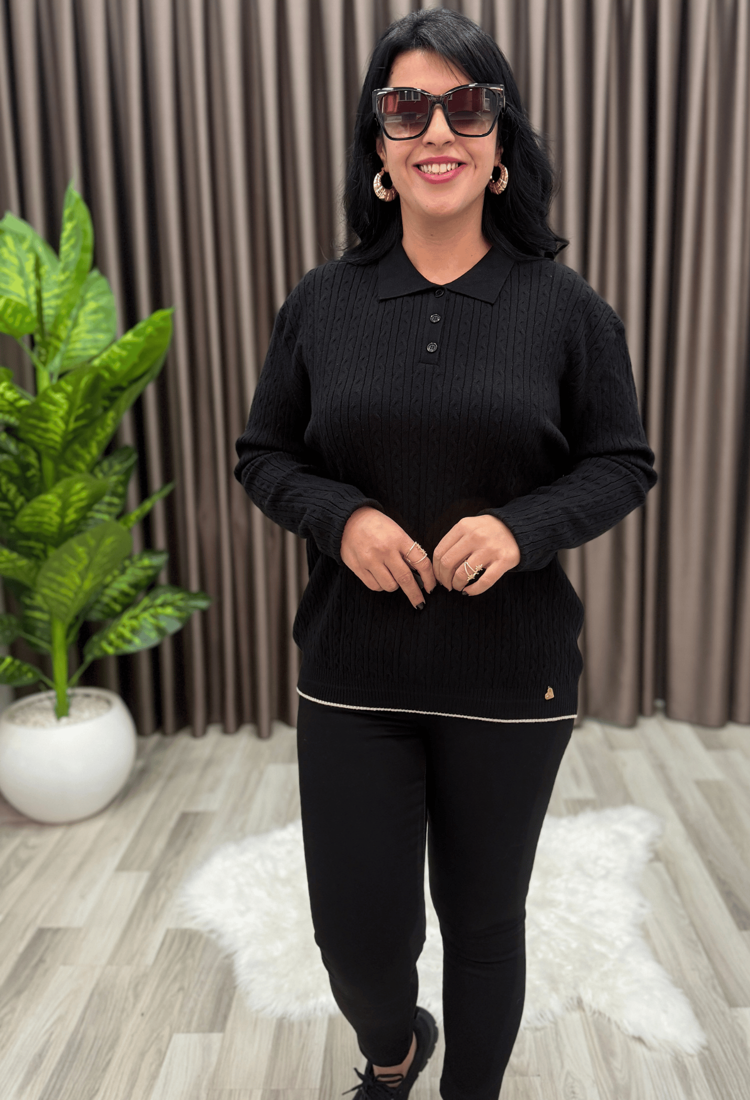 MONA KAŞMİR ELİT TRİKO SİYAH