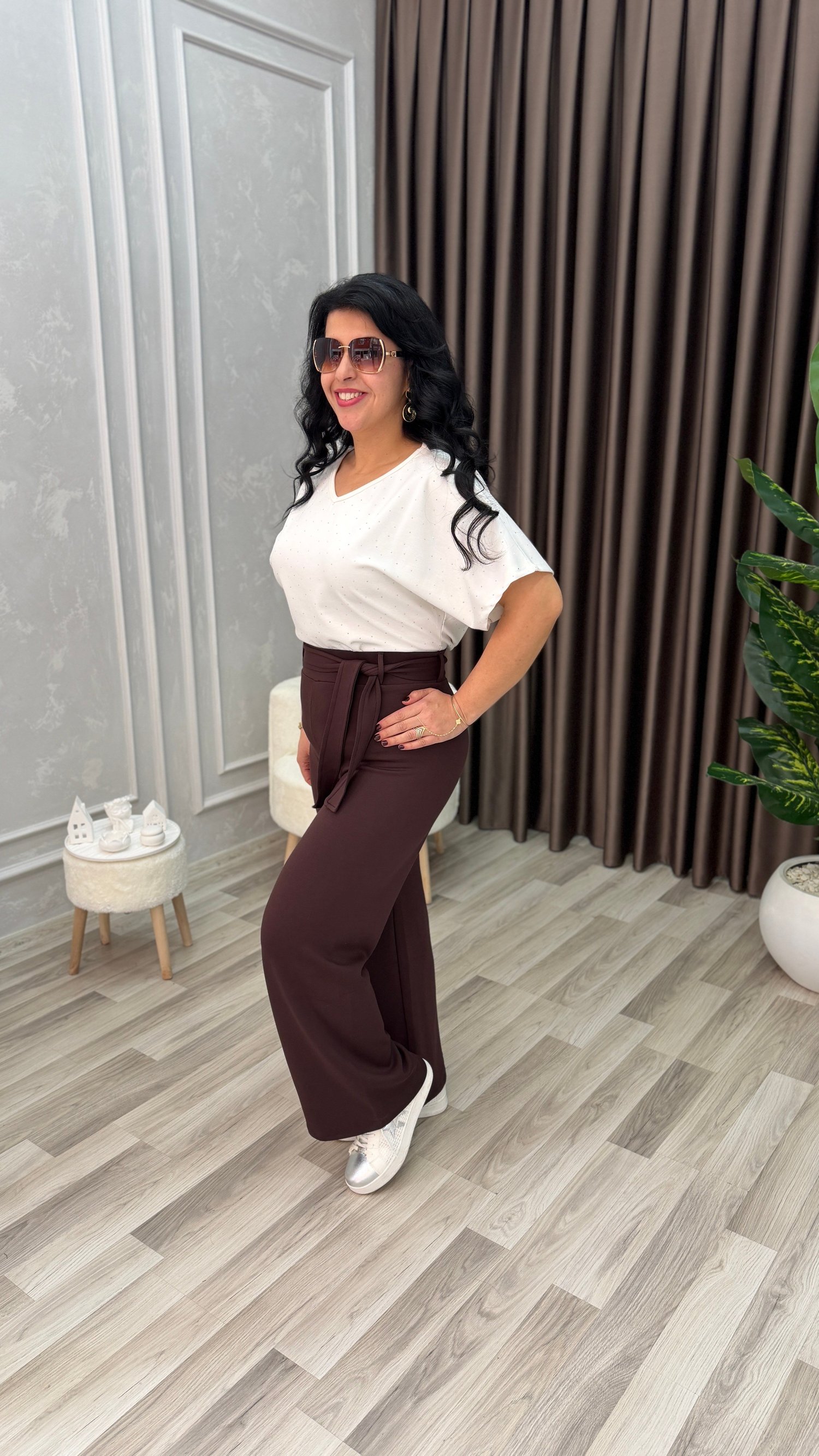 MOVE & GO PALAZZO MODEL PANTOLON KAHVERENGİ