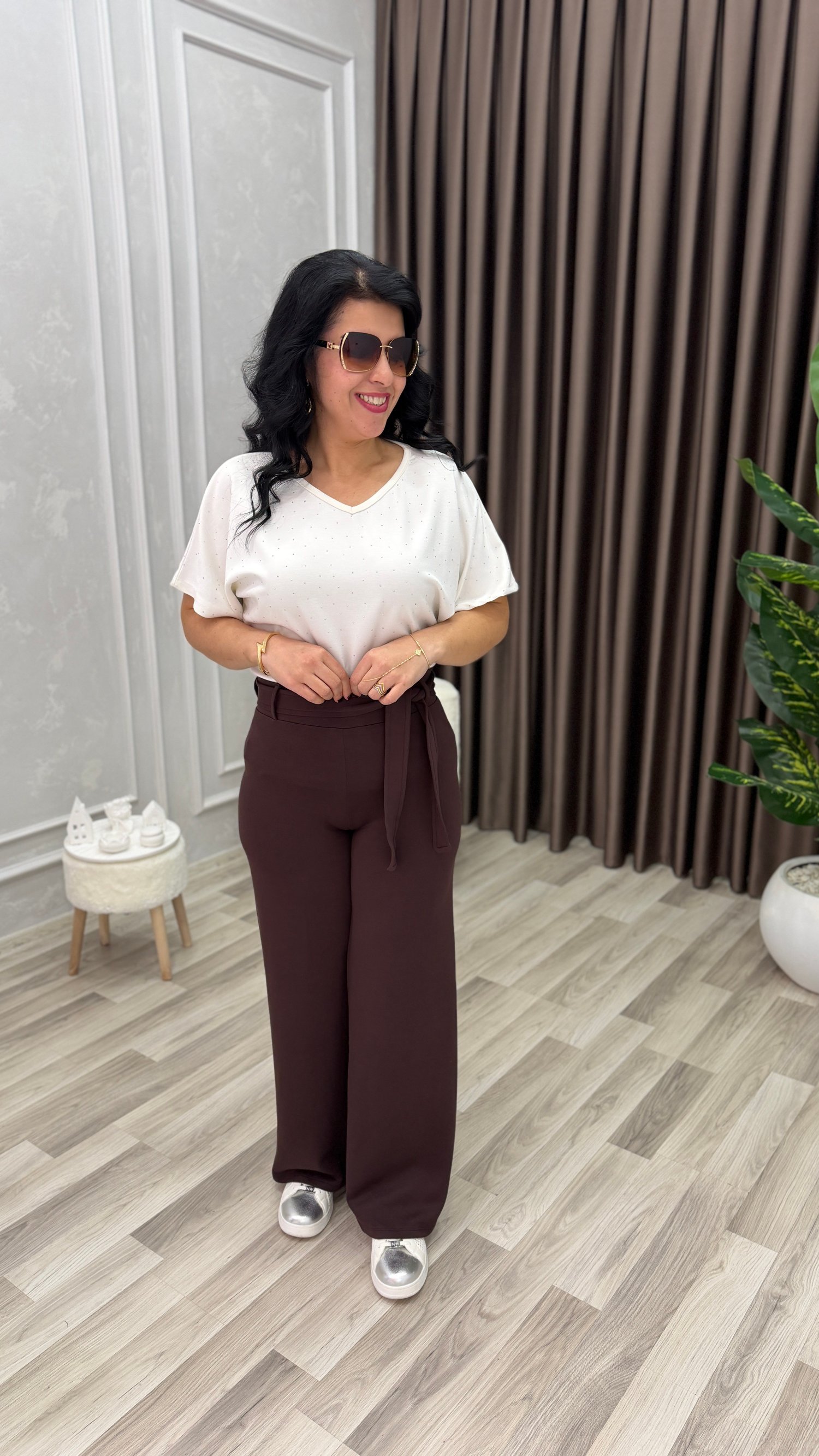 MOVE & GO PALAZZO MODEL PANTOLON KAHVERENGİ
