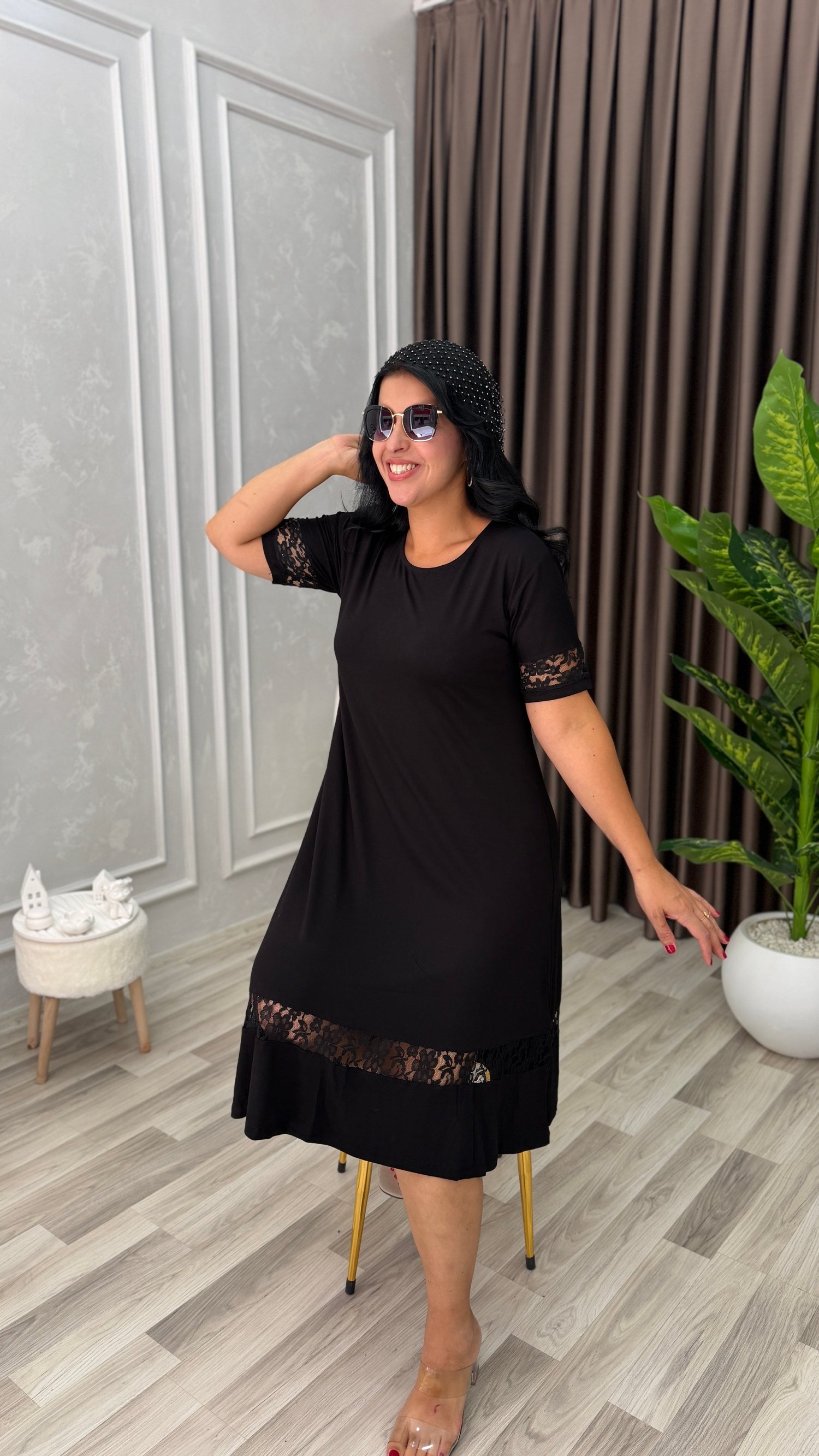 NOIR ELEGANCE ELBİSE SİYAH