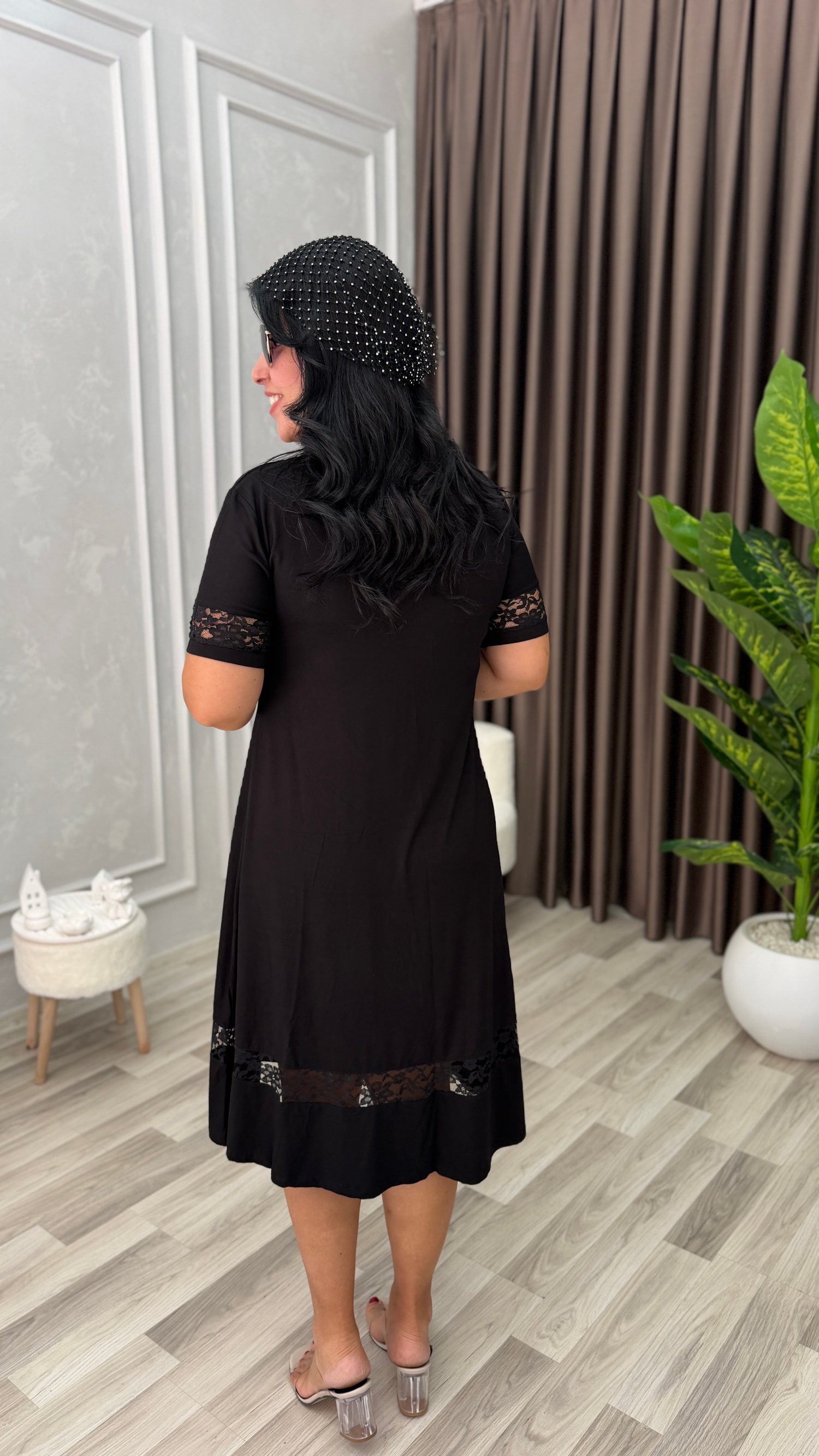 NOIR ELEGANCE ELBİSE SİYAH