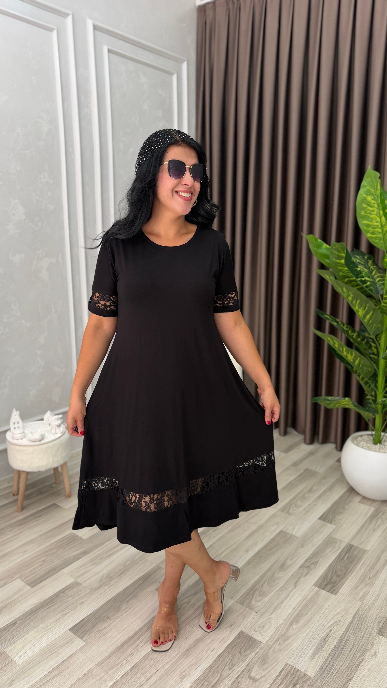 NOIR ELEGANCE ELBİSE SİYAH