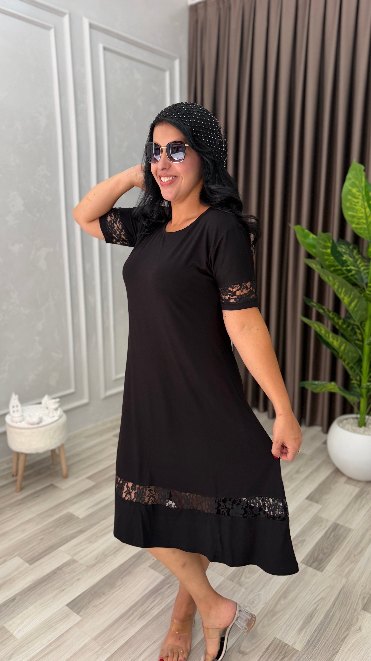 NOIR ELEGANCE ELBİSE SİYAH