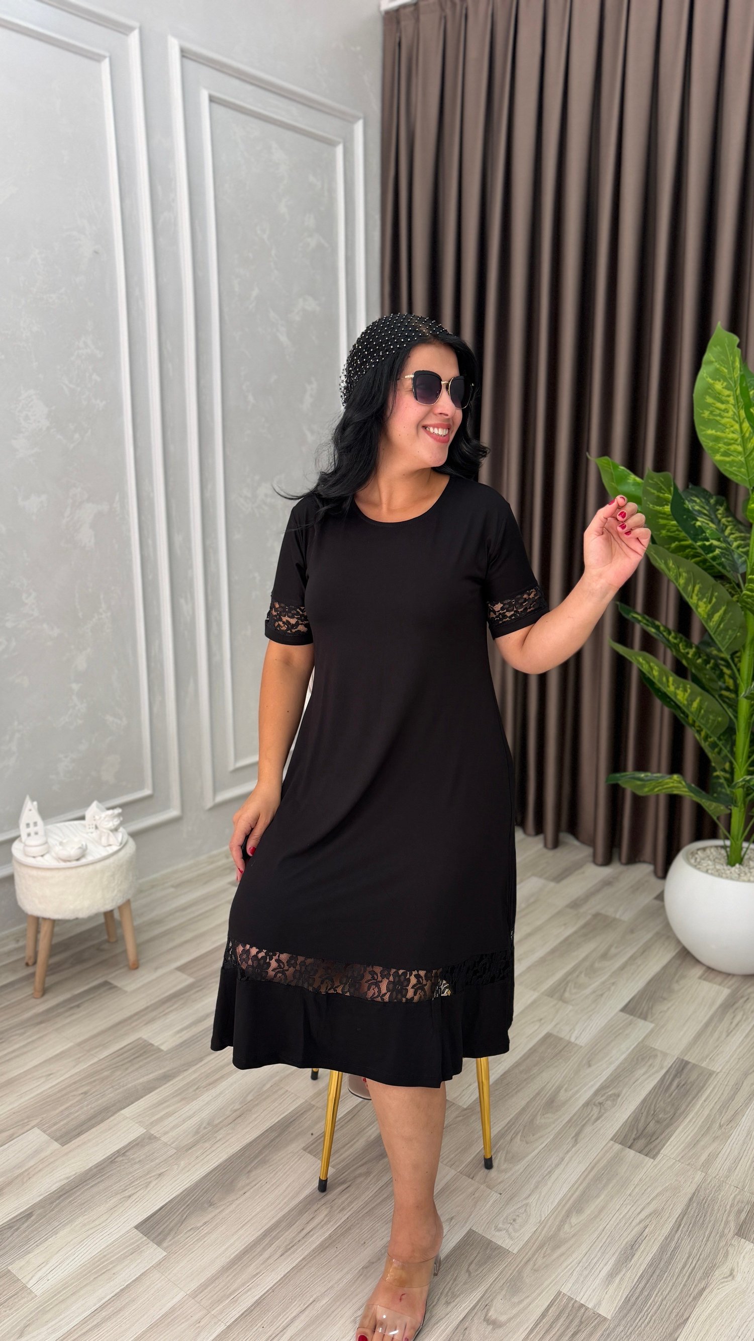 NOIR ELEGANCE ELBİSE SİYAH