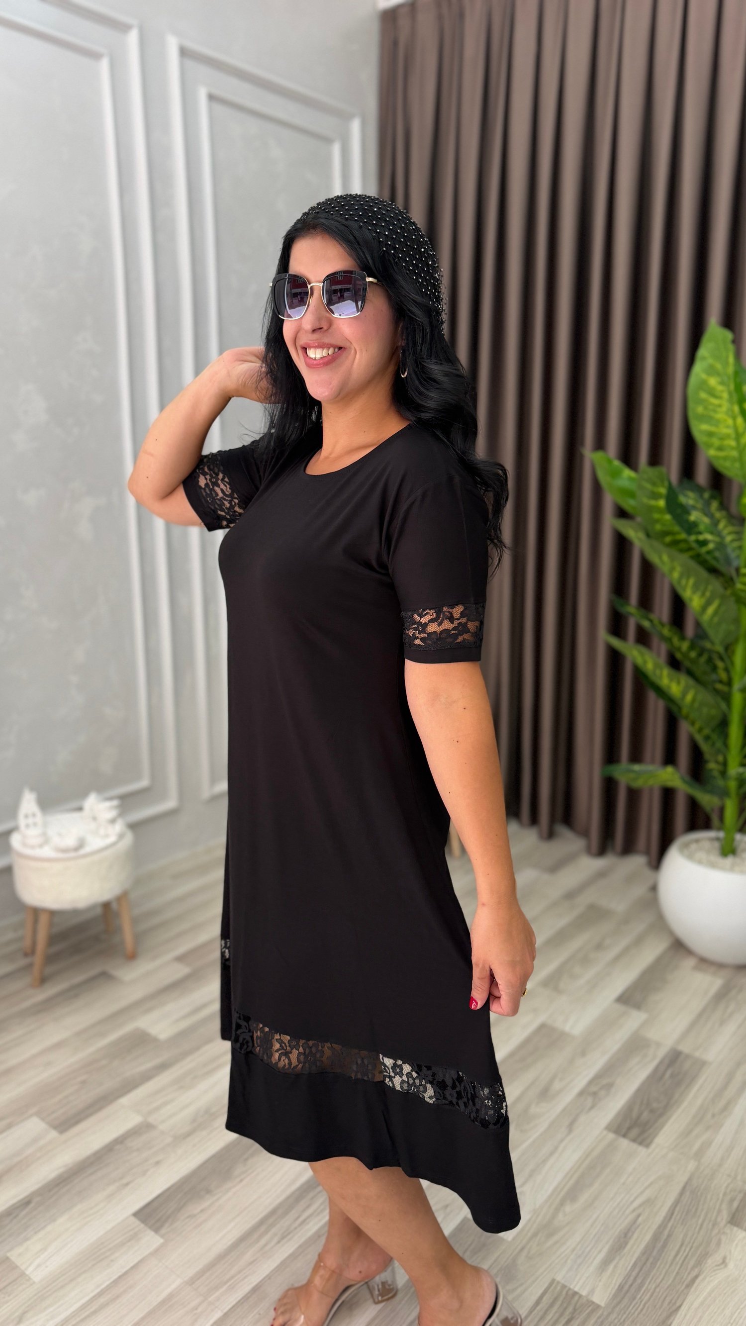 NOIR ELEGANCE ELBİSE SİYAH