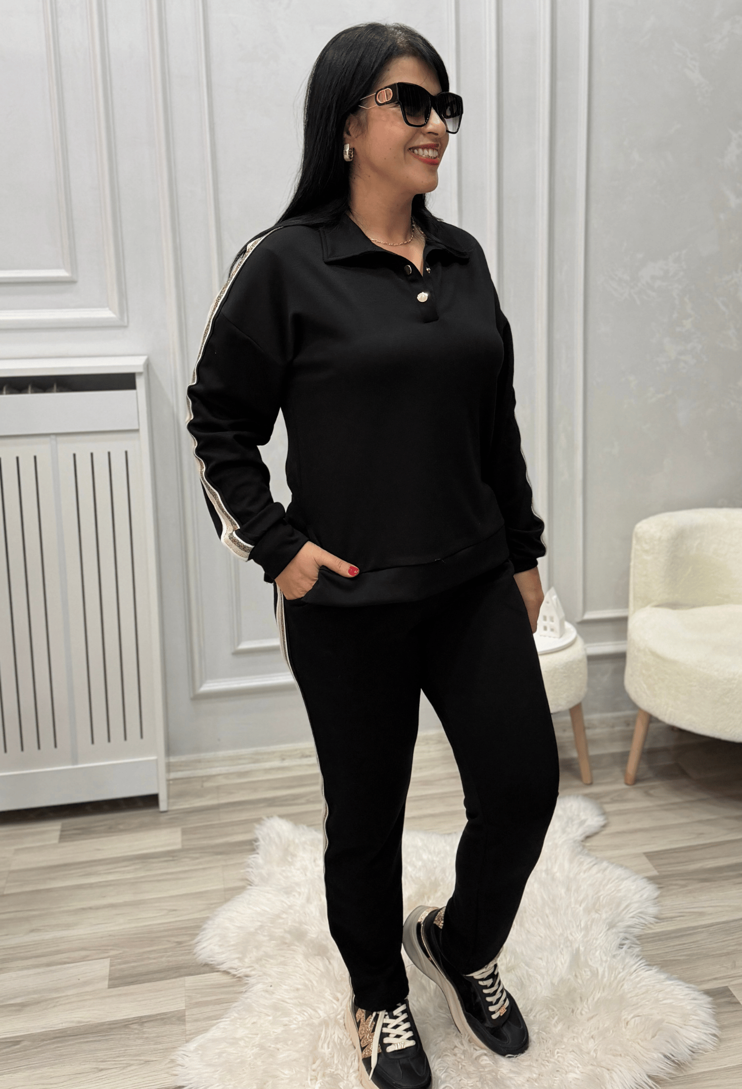 Nova Sport Chic Takım Siyah