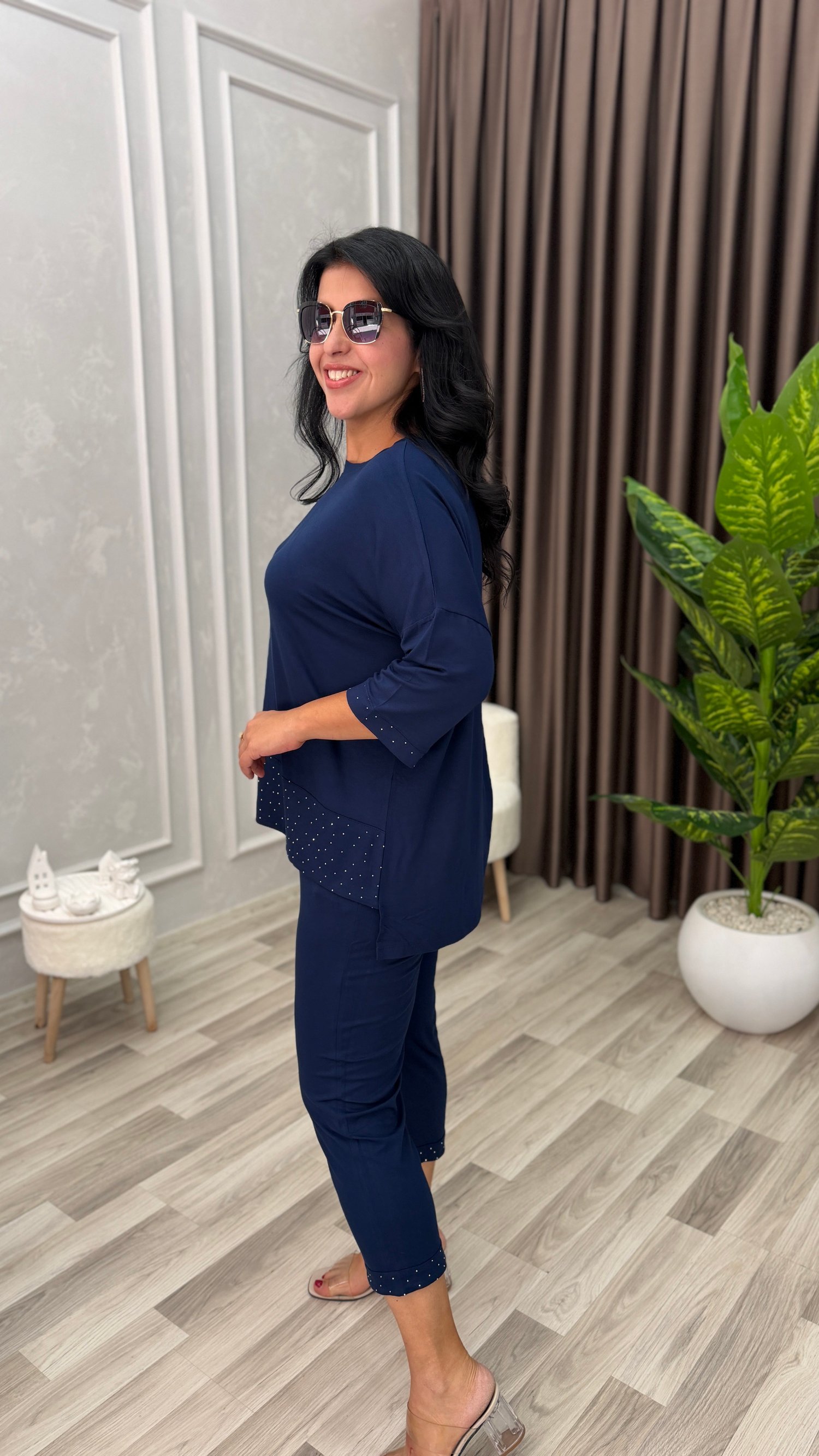 QUEEN COMFORT TAKIM LACİVERT                                                                                                                                                                                                                 