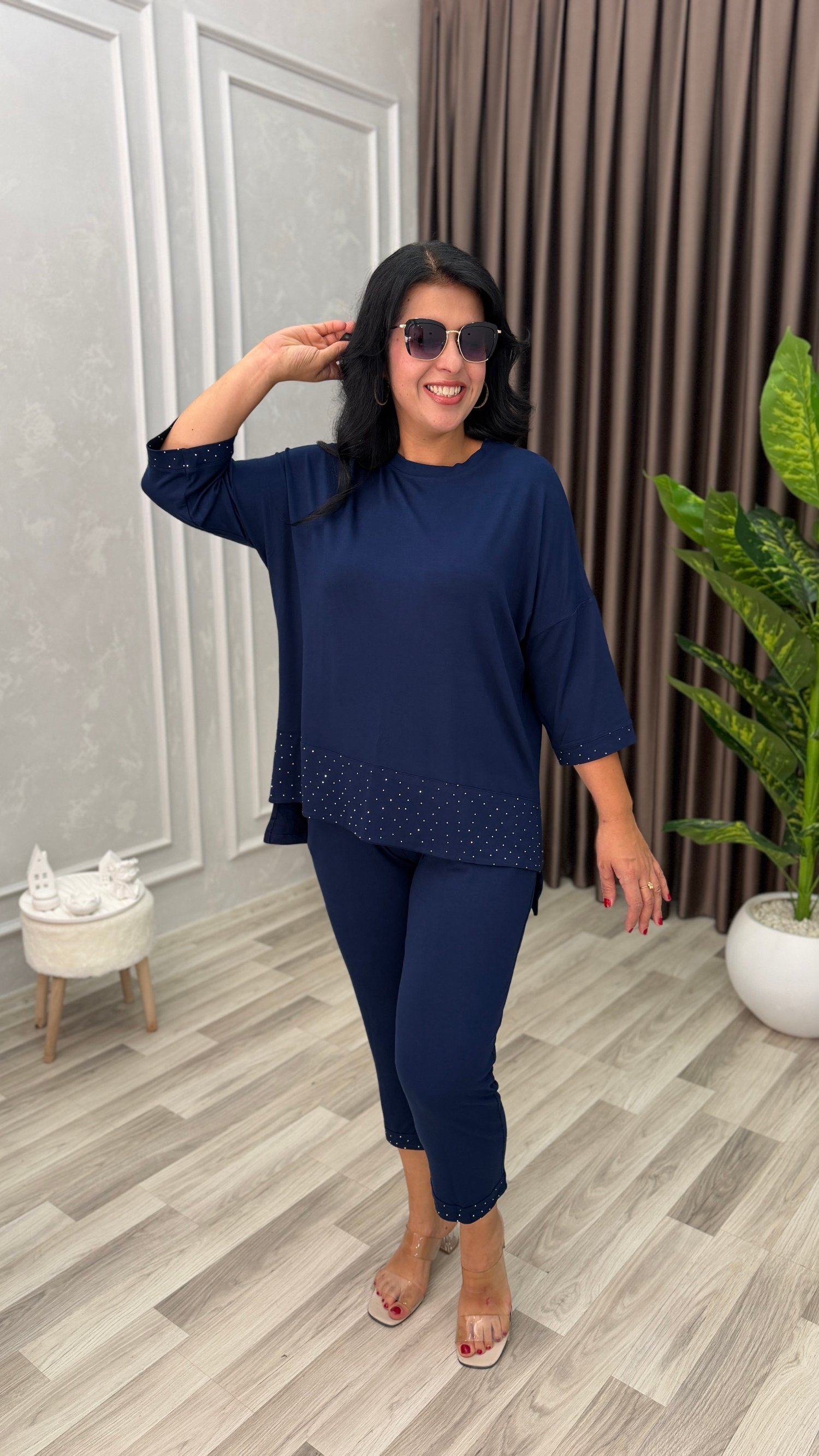 QUEEN COMFORT TAKIM LACİVERT                                                                                                                                                                                                                 